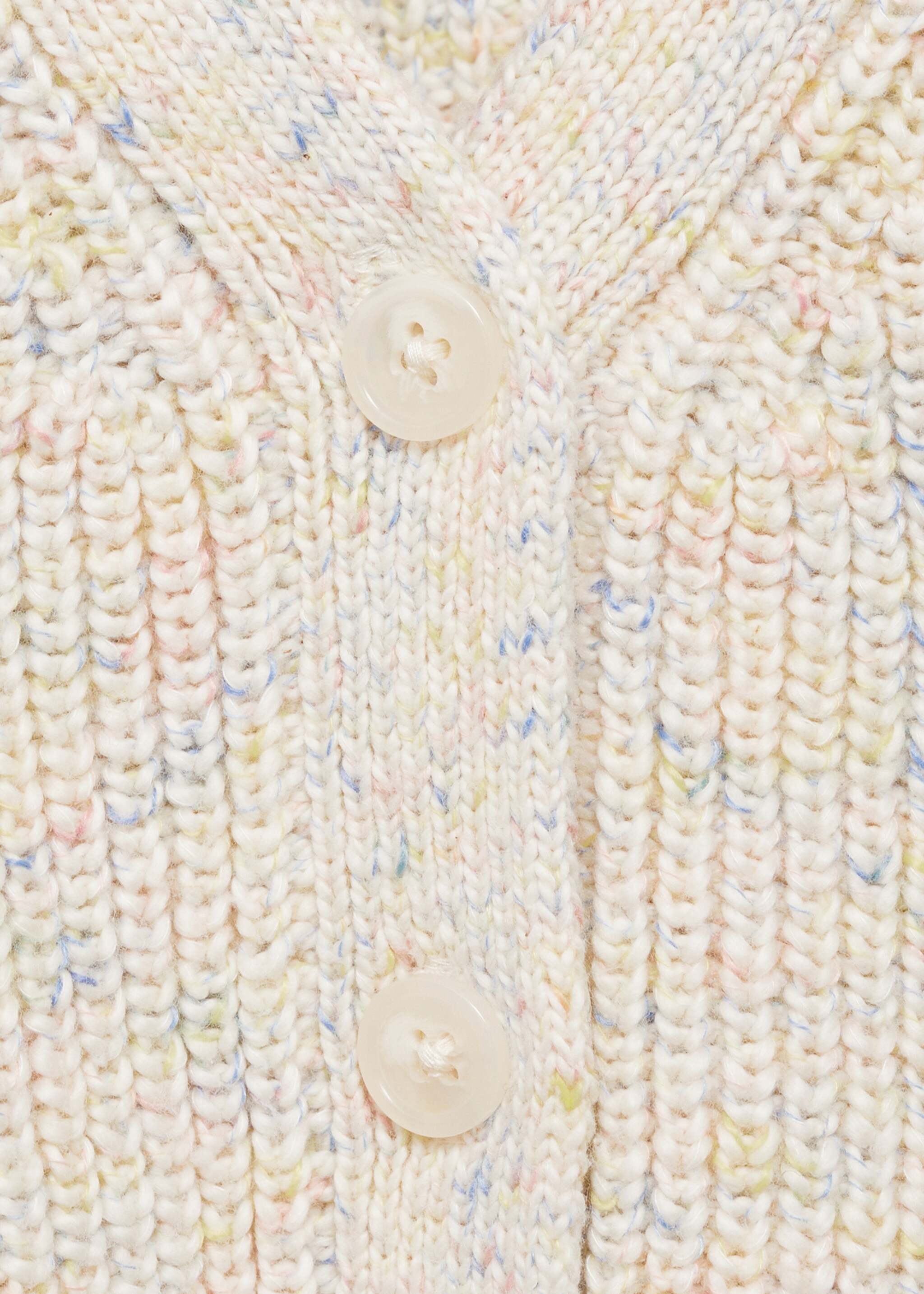 Flecked knit cardigan - Details of the article 8