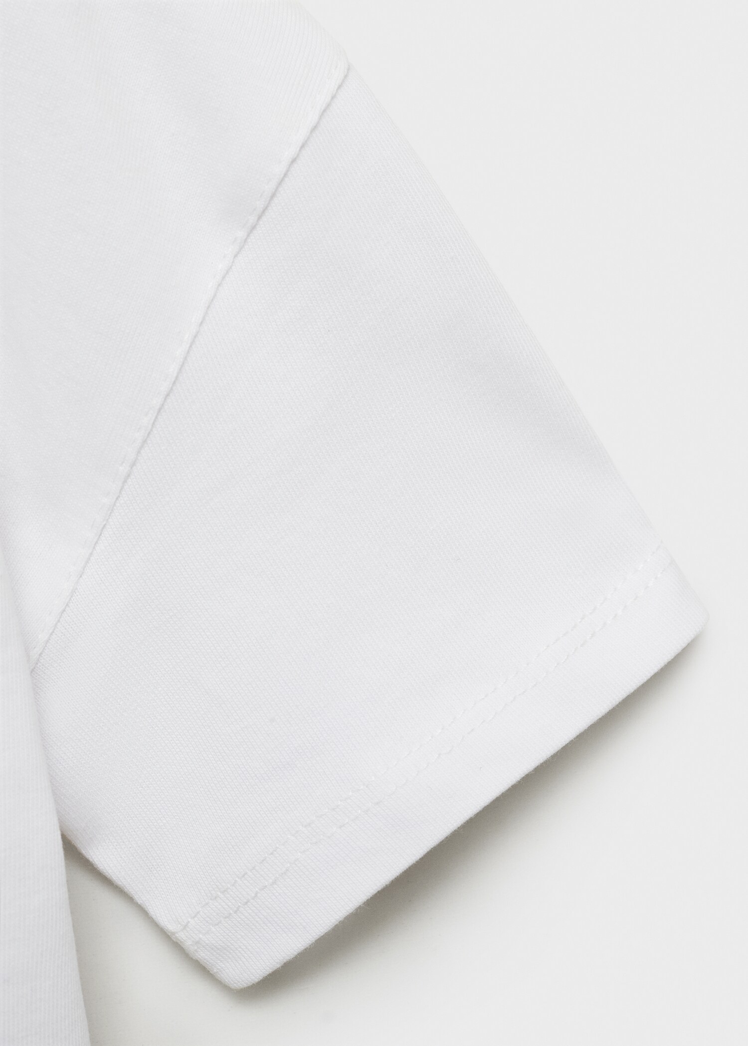 Embossed cotton T-shirt - Details of the article 0