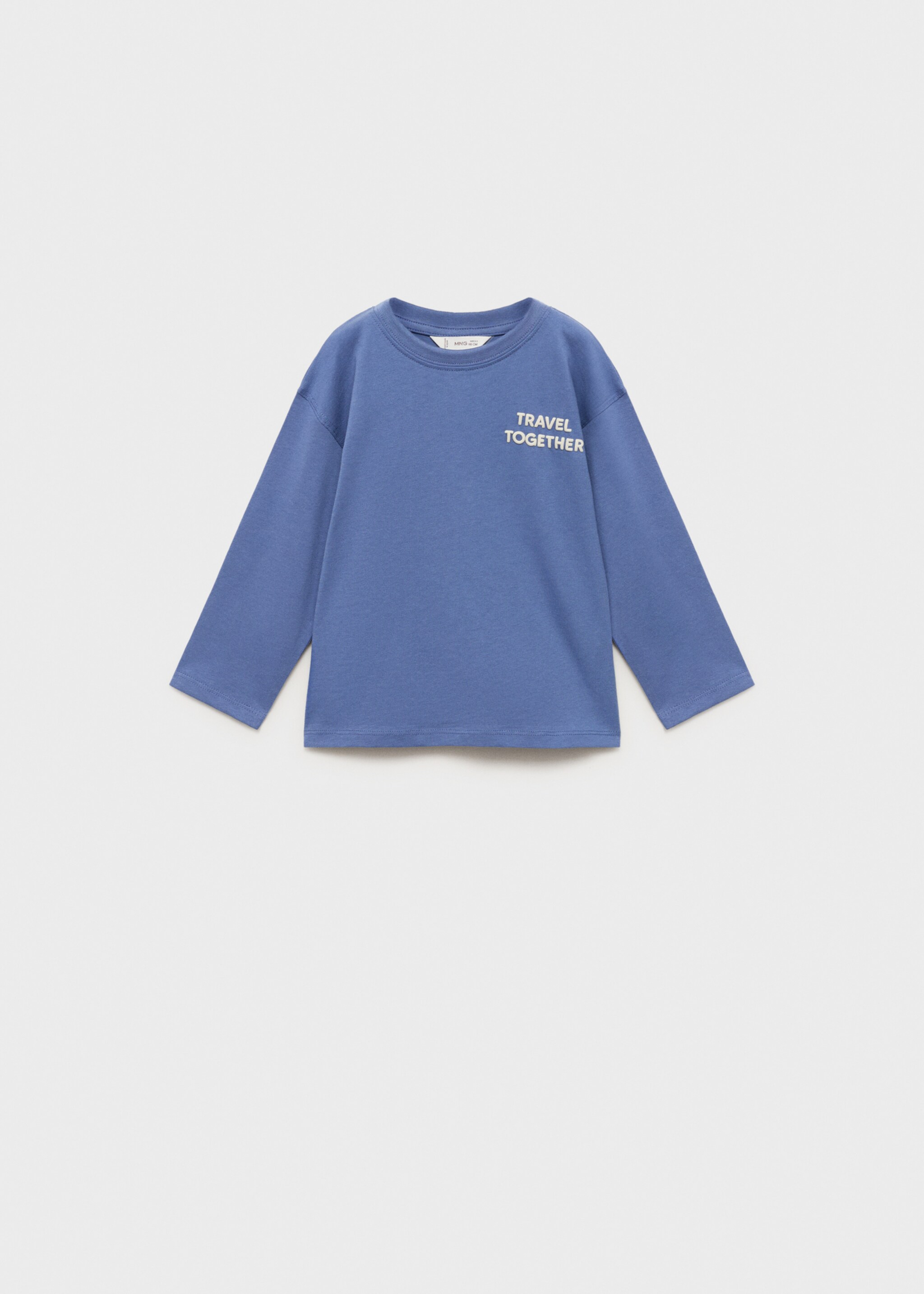 T-shirt coton message brodé - Article sans modèle