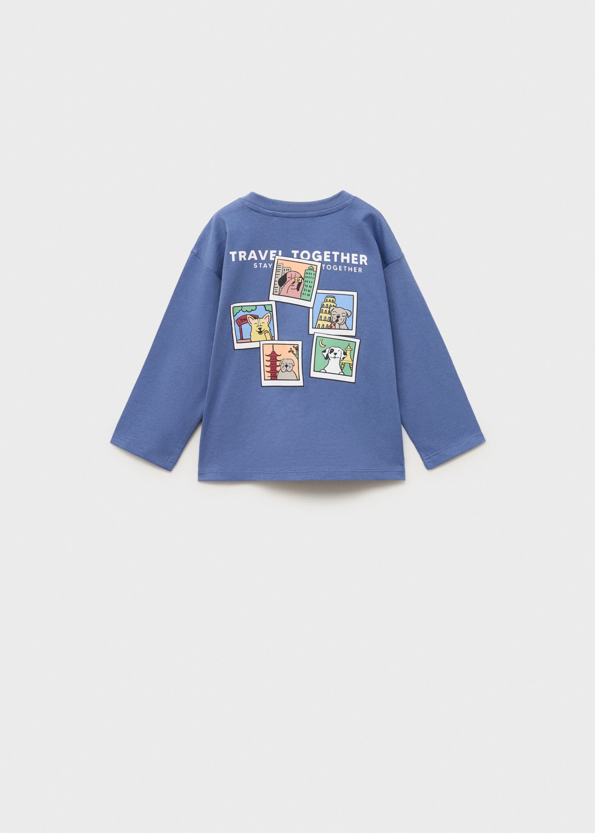 T-shirt coton message brodé - Verso de l’article