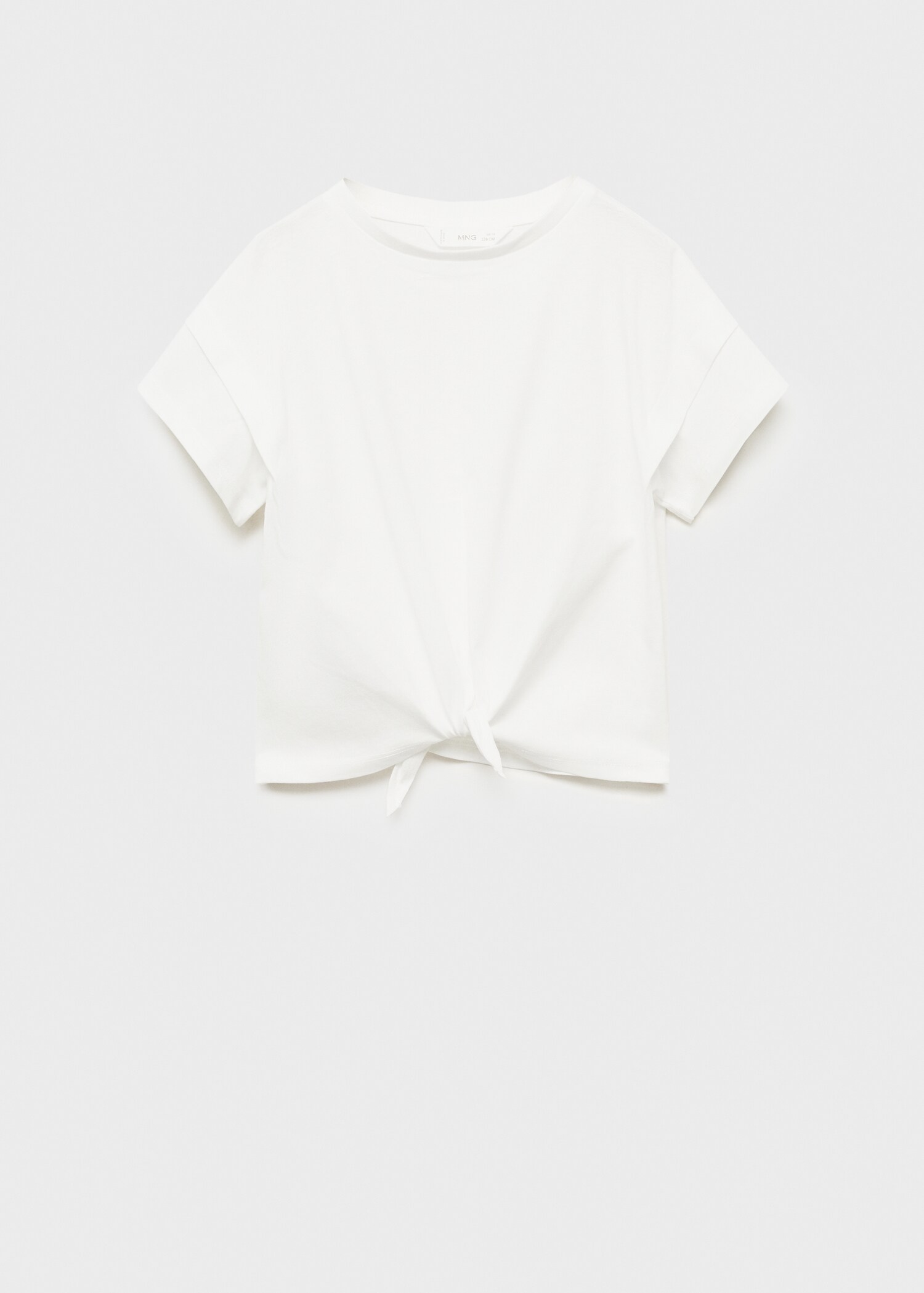 Cotton t-shirt with knot detail - Article without model