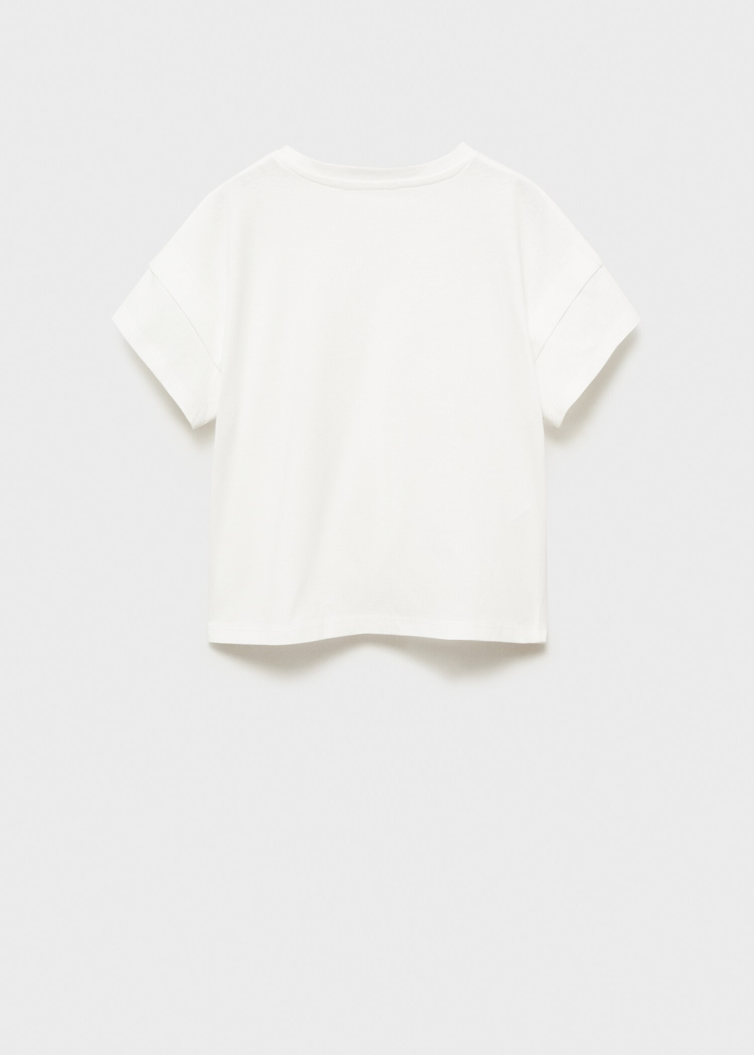 Cotton t-shirt with knot detail - Reverse of the article