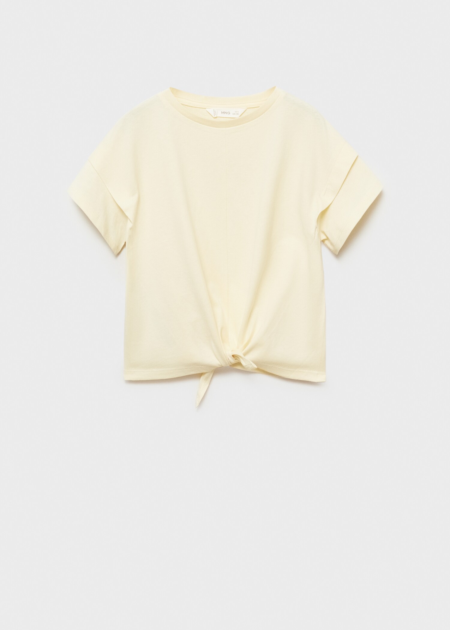 T-shirt coton détail nœud - Article sans modèle
