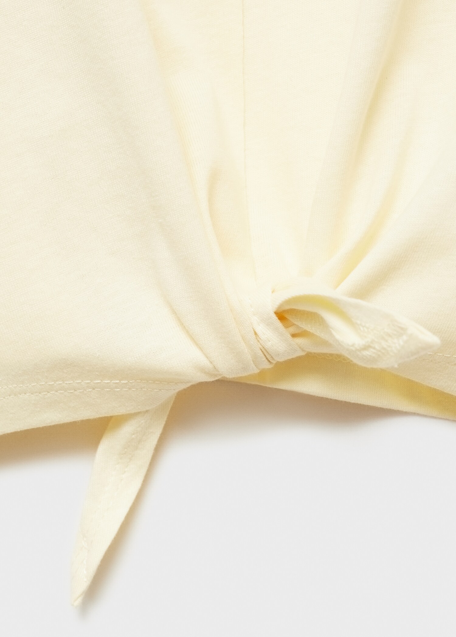 T-shirt coton détail nœud - Détail de l'article 8