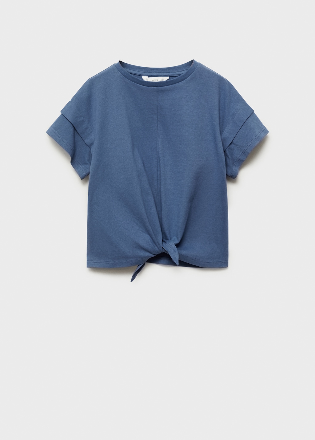 Cotton t-shirt with knot detail