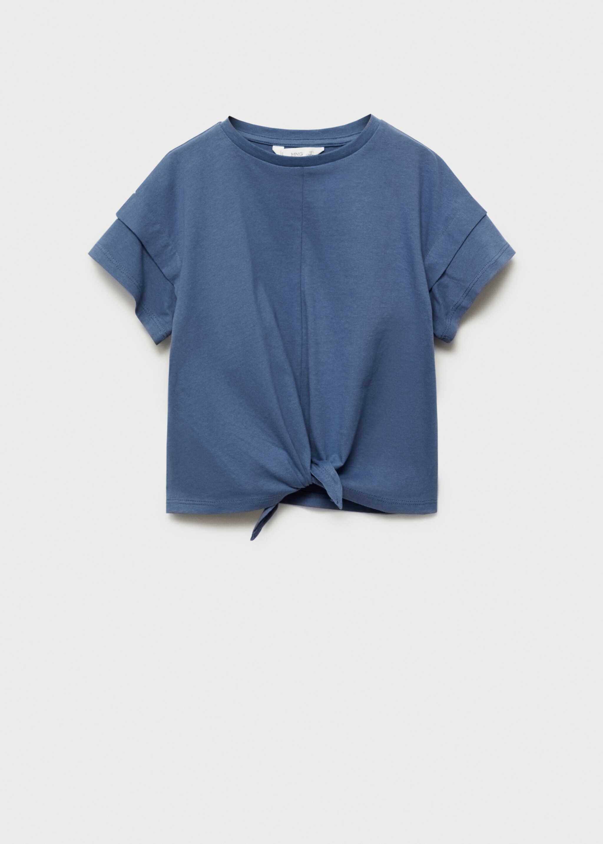Cotton t-shirt with knot detail - Article without model