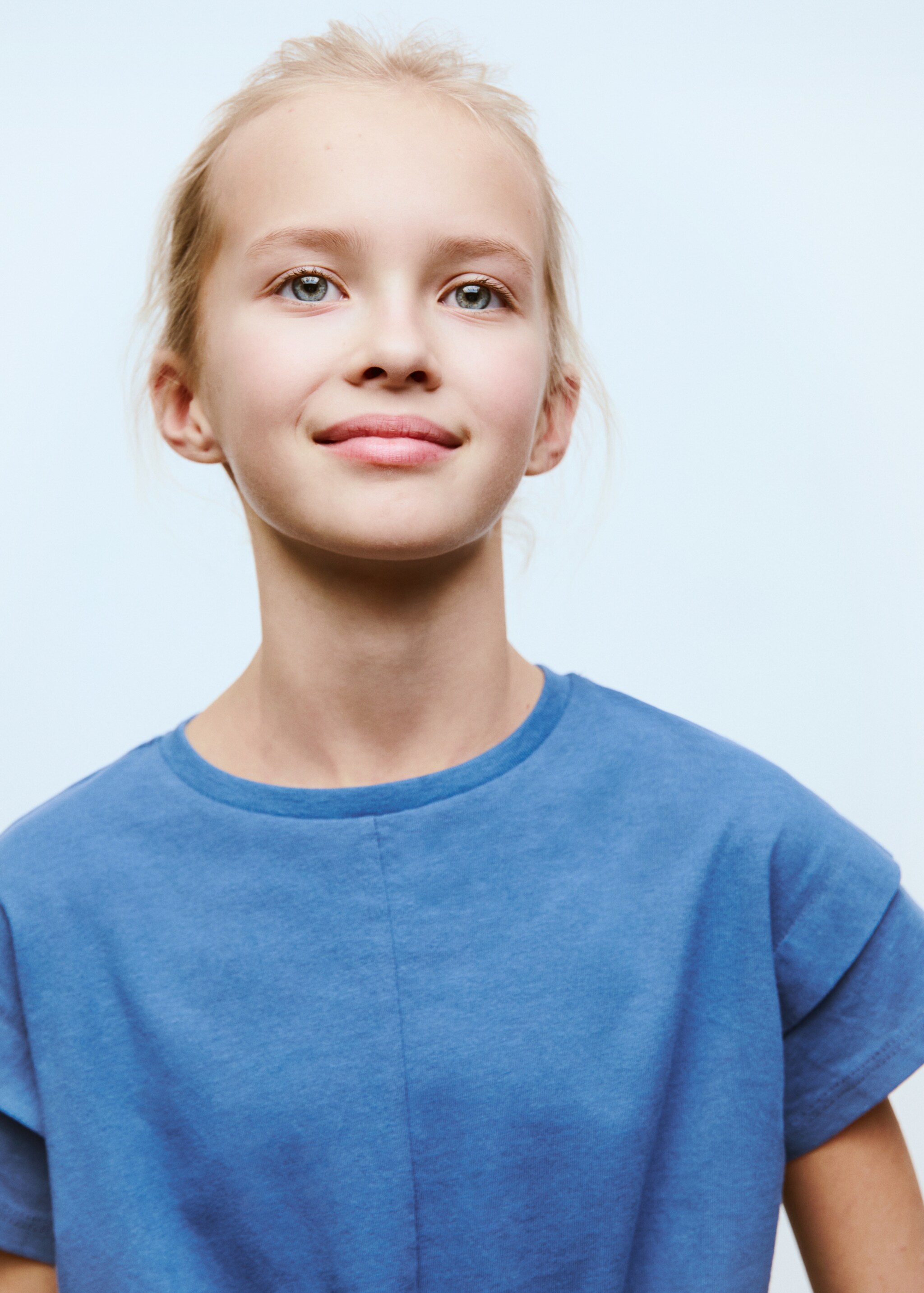 Cotton t-shirt with knot detail - Details of the article 1