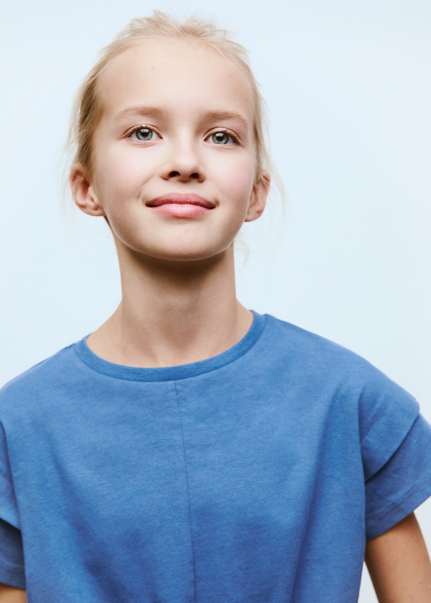 Cotton t-shirt with knot detail - Details of the article 1