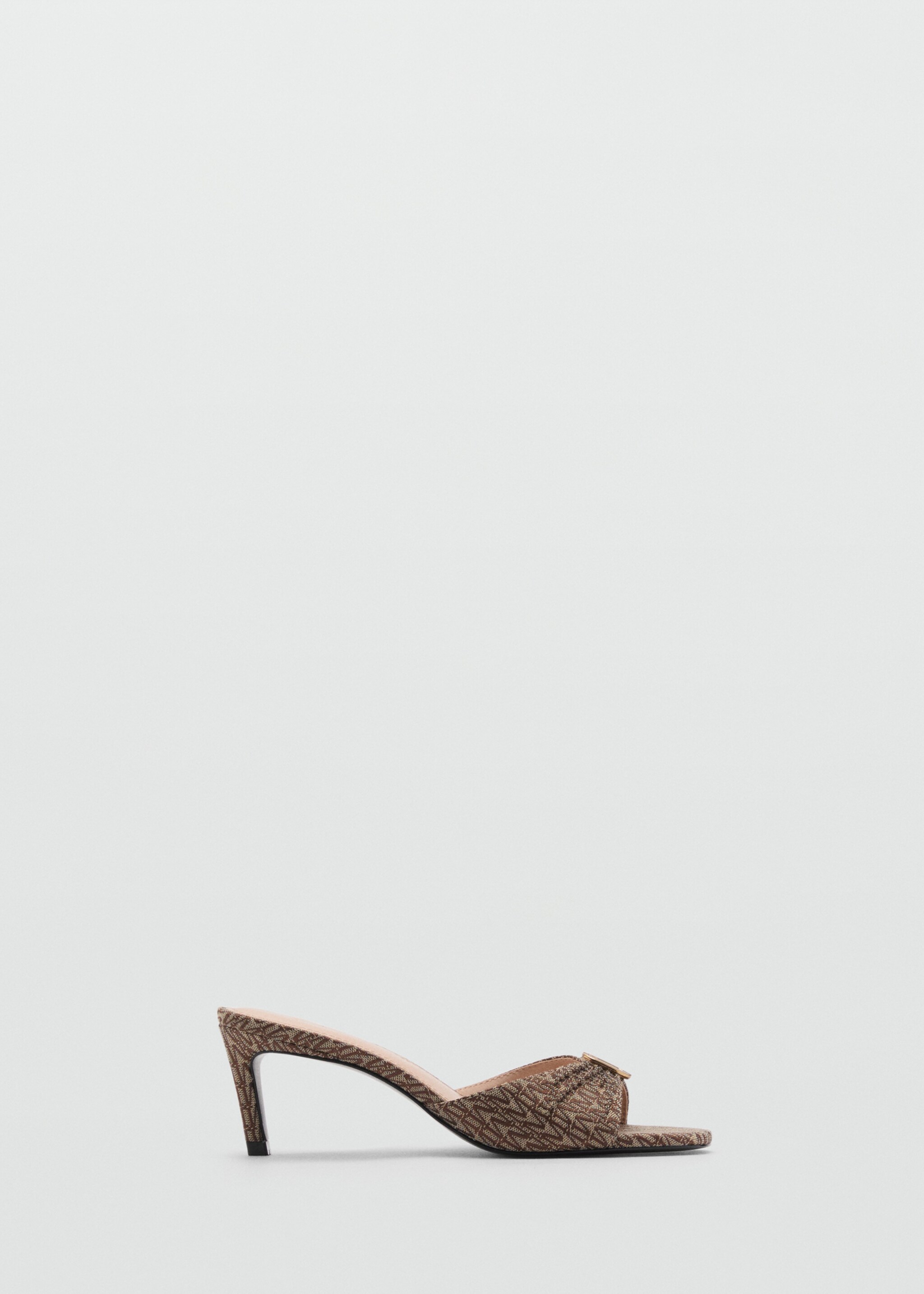 Heeled sandals with metallic detail - Article without model
