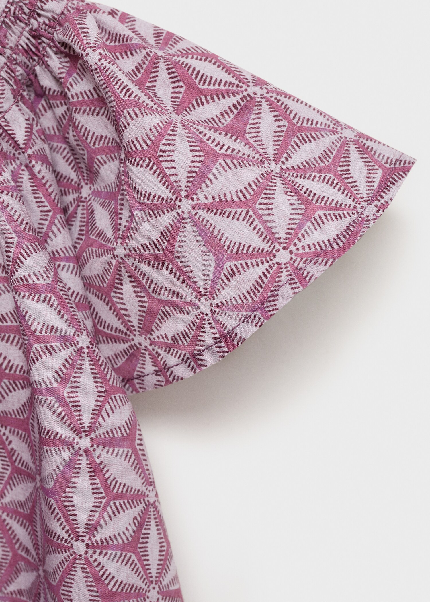 Printed cotton blouse - Details of the article 0