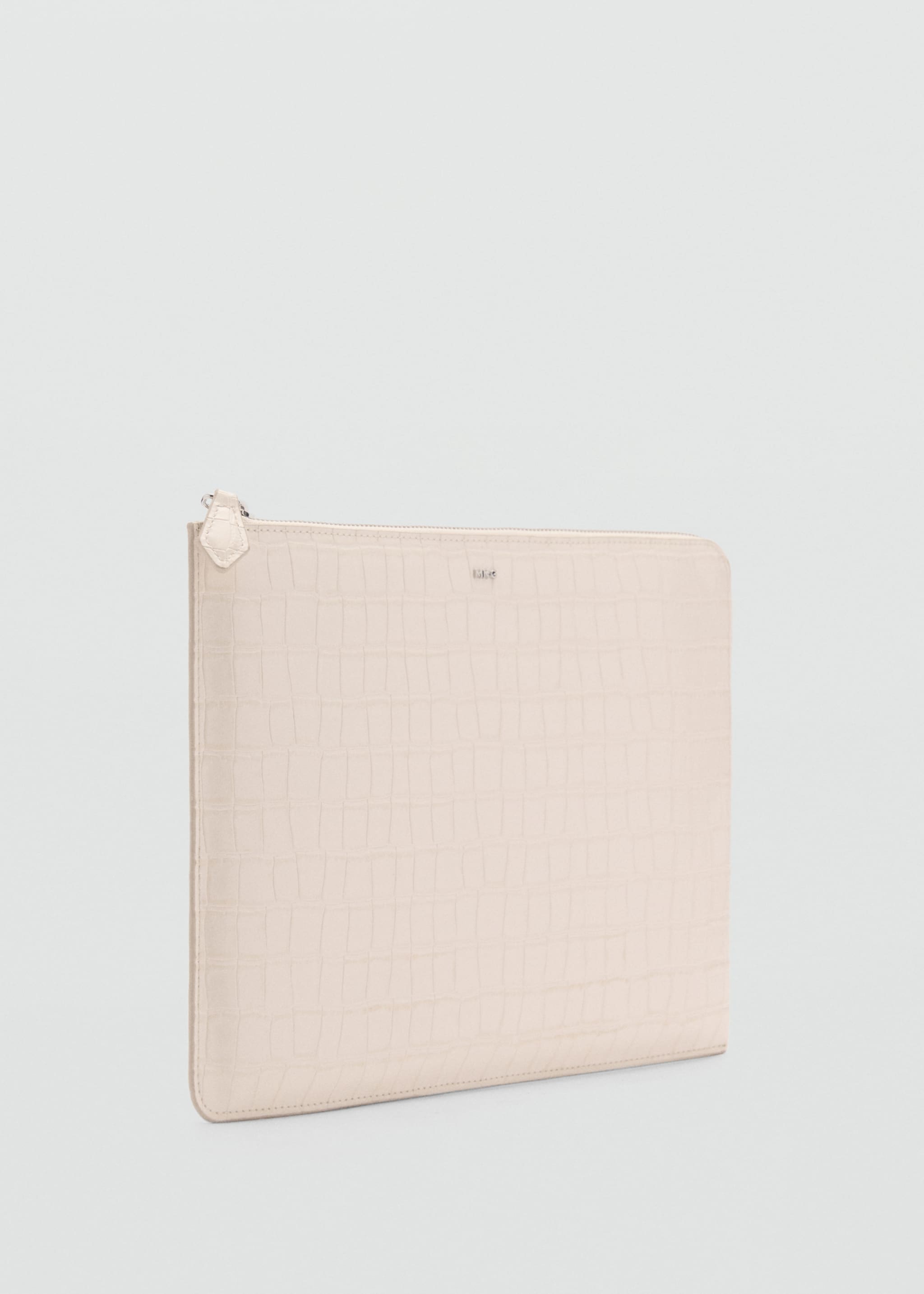 Housse ordinateur portable simili-cuir  effet croco - Plan moyen
