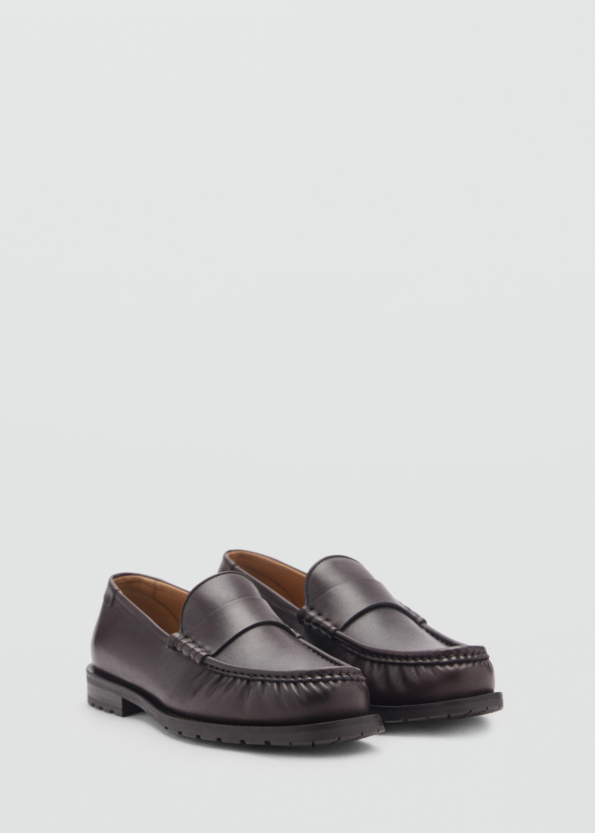 Leather loafers - Medium plane
