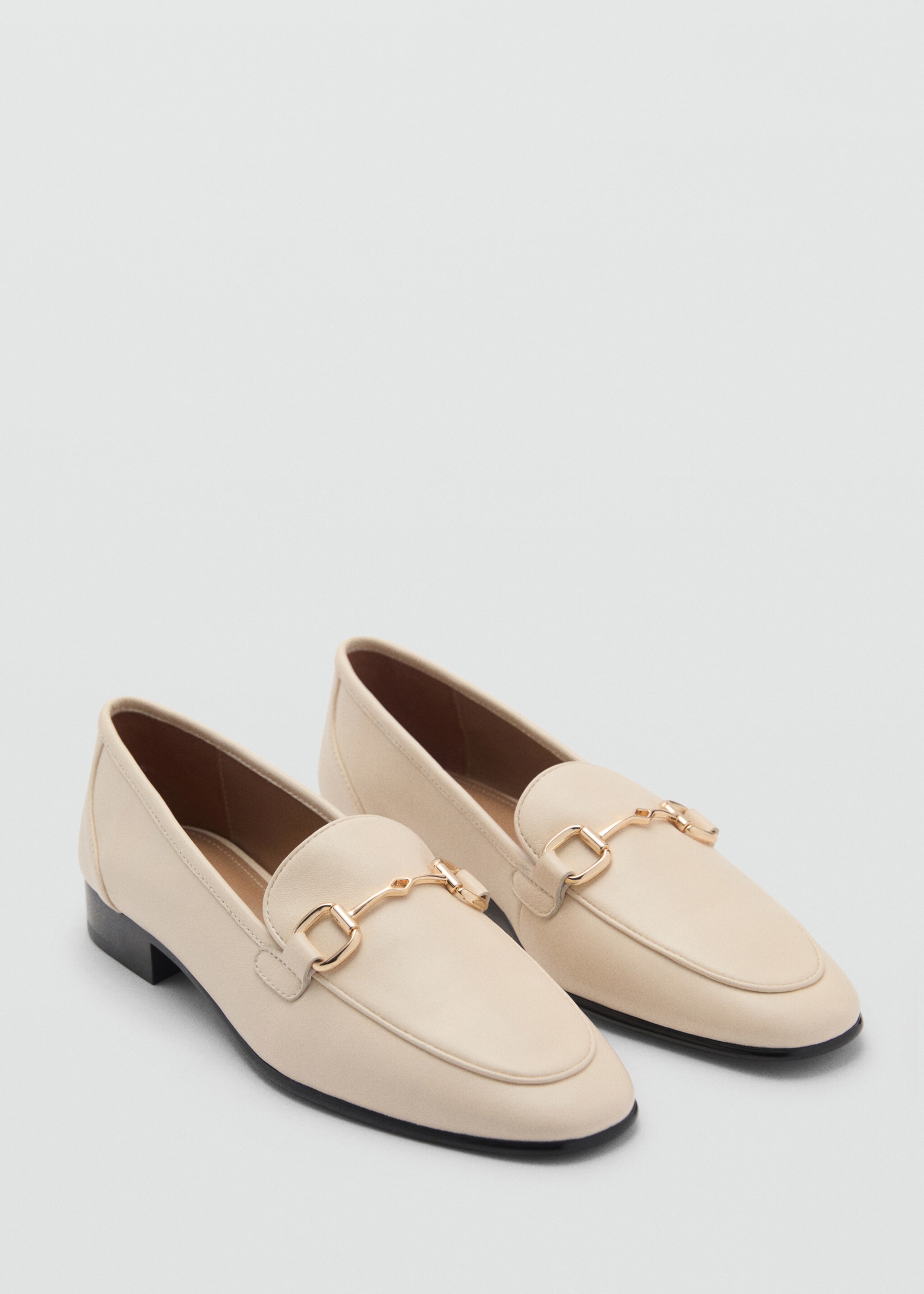 Buckle leather moccasins - Medium plane