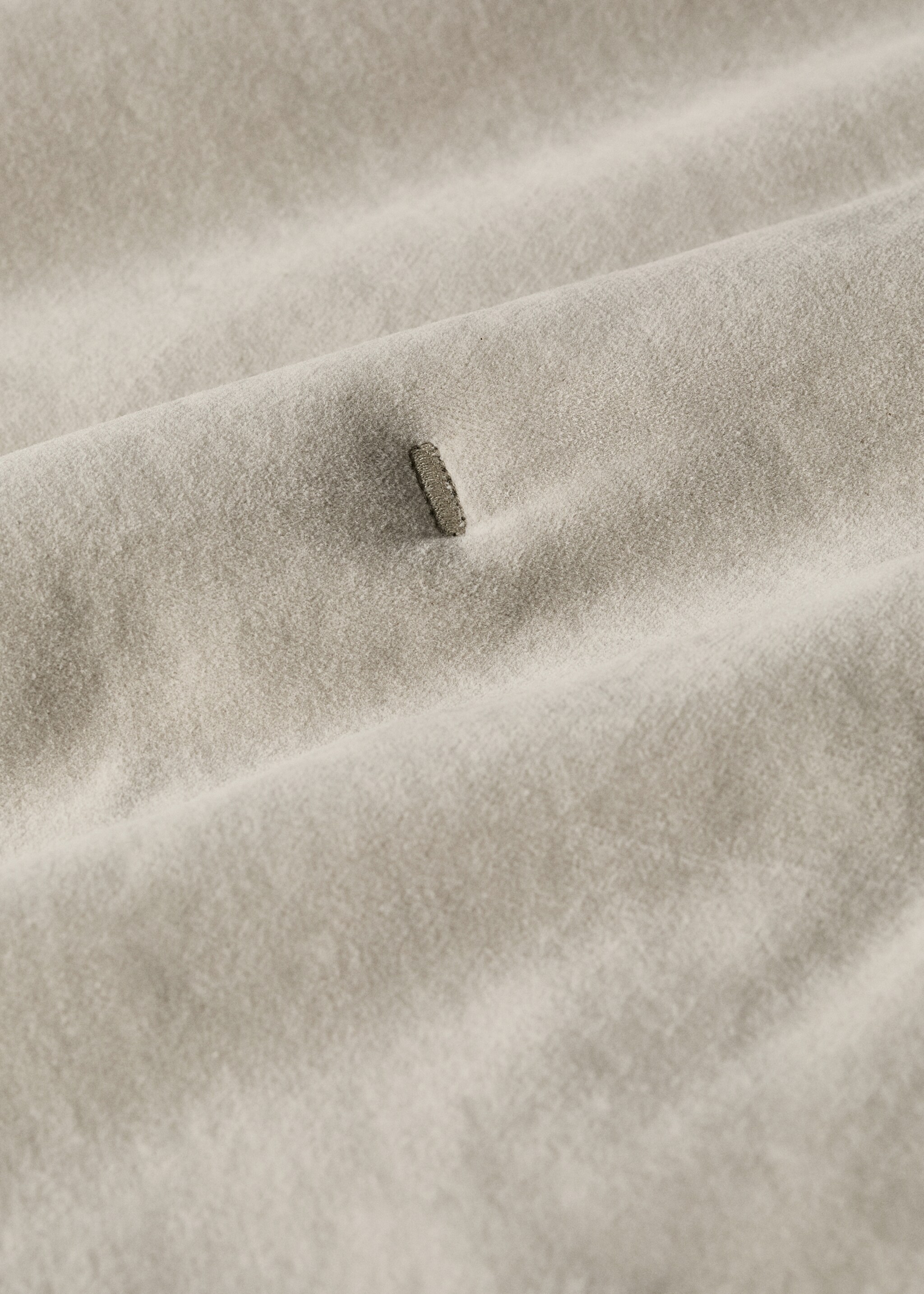 Garment-dyed cotton velvet cot duvet cover - Details of the article 1