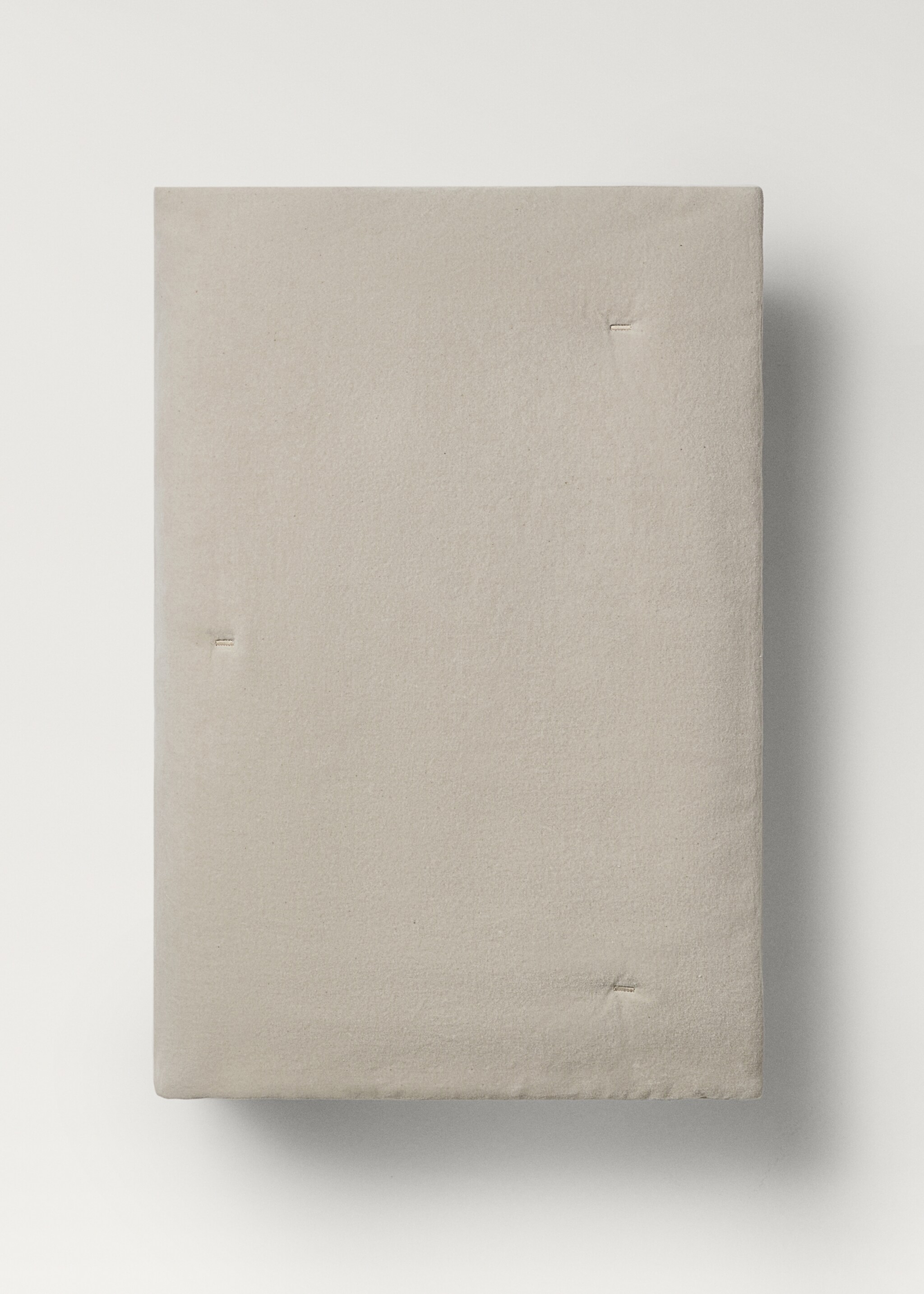 Cotton velvet garment-dyed bedspread for cot - Details of the article 3