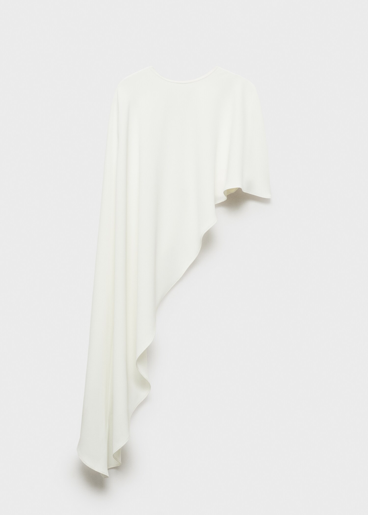 Asymmetrisches Cape mit Rundhals - Artikel ohne Model