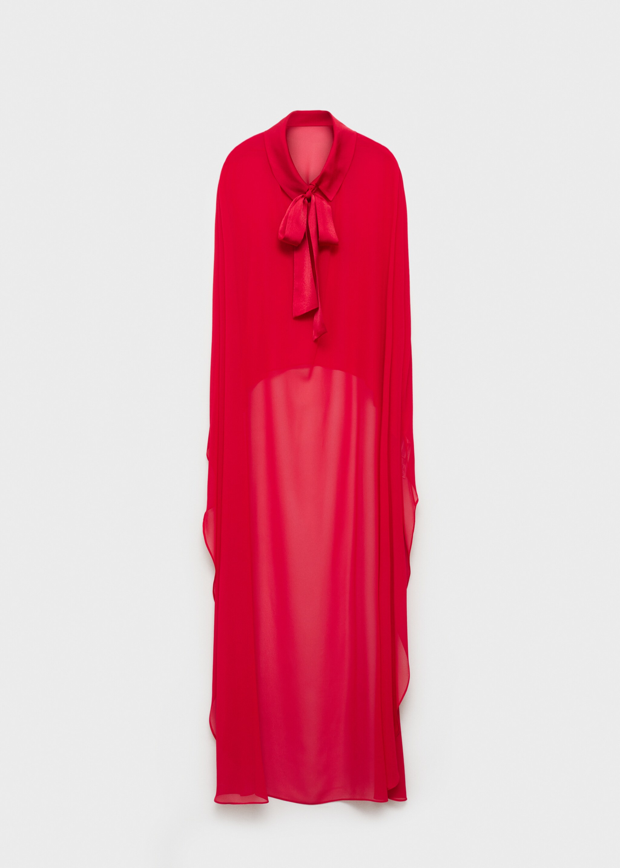 Long cape with bow - Article without model