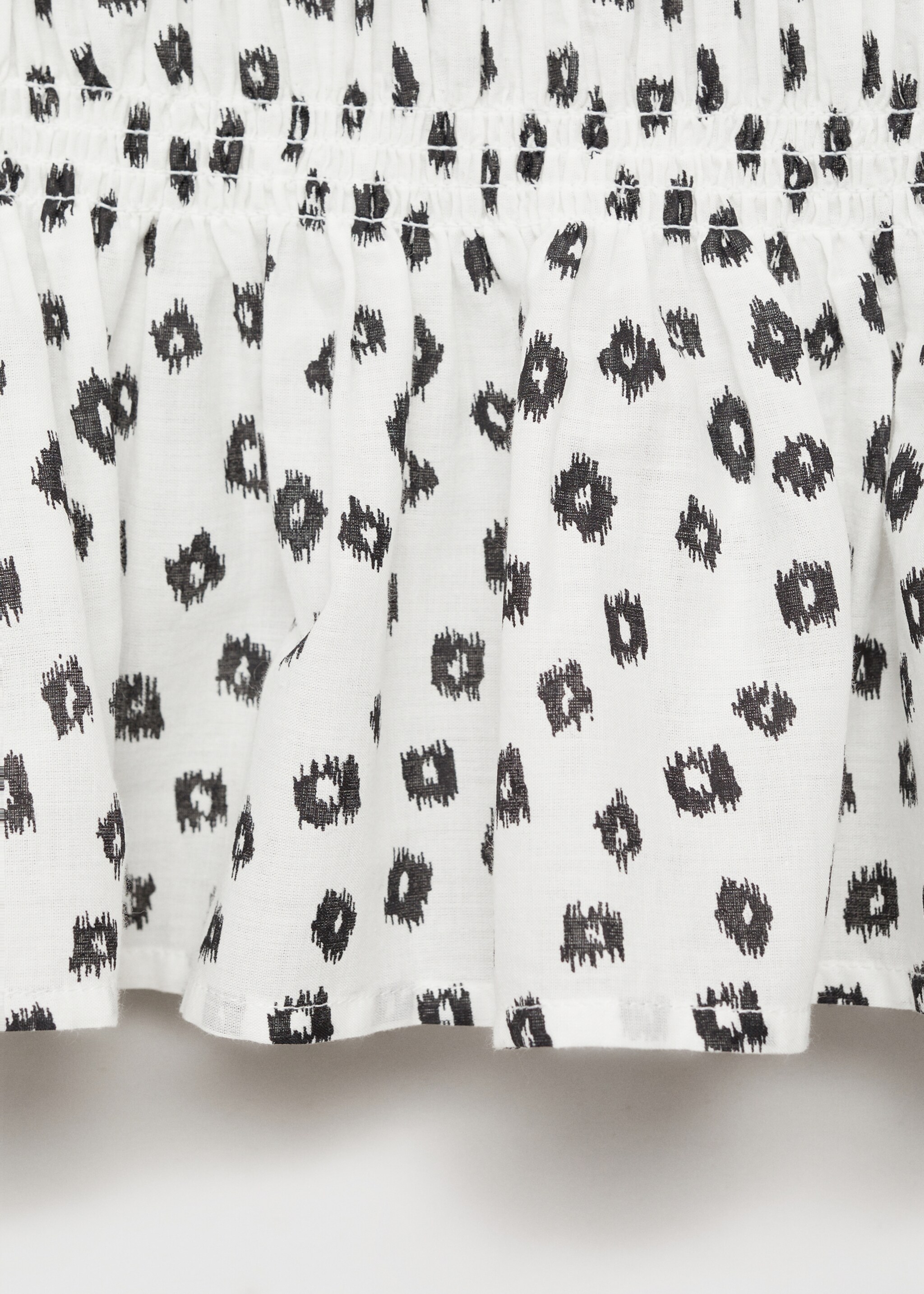 Ruffles printed blouse - Details of the article 0