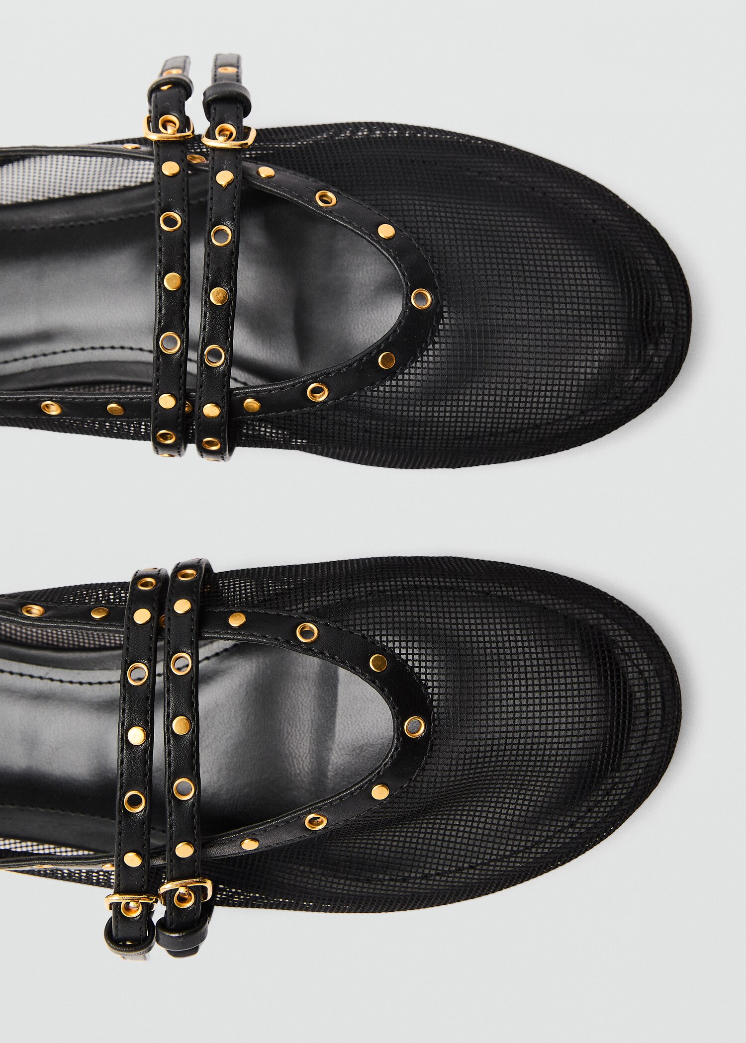 Mesh ballet flats with die-cut details - Details of the article 2