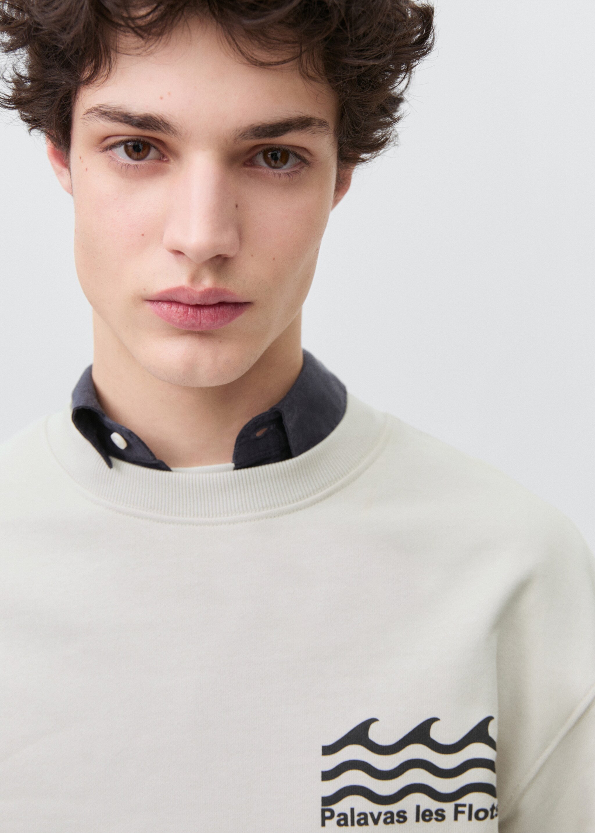 Printed cotton sweatshirt - Details of the article 1