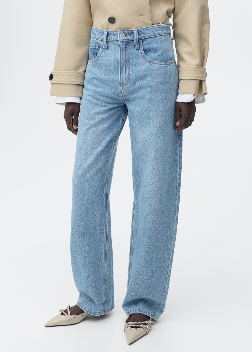 Mango High-rise balloon jeans