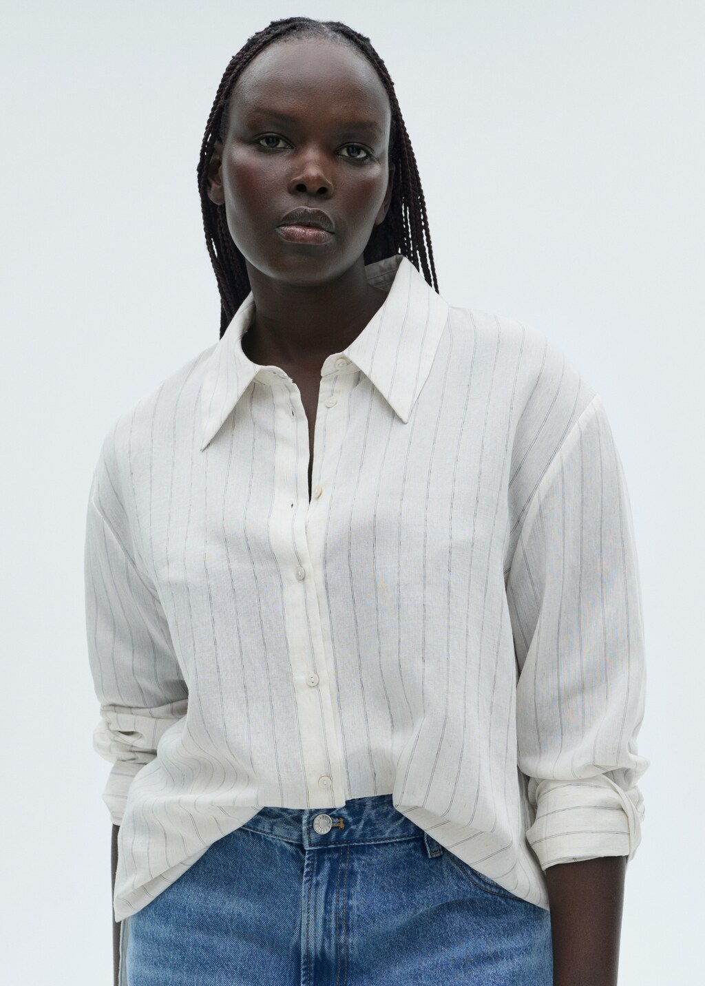 mango striped shirt