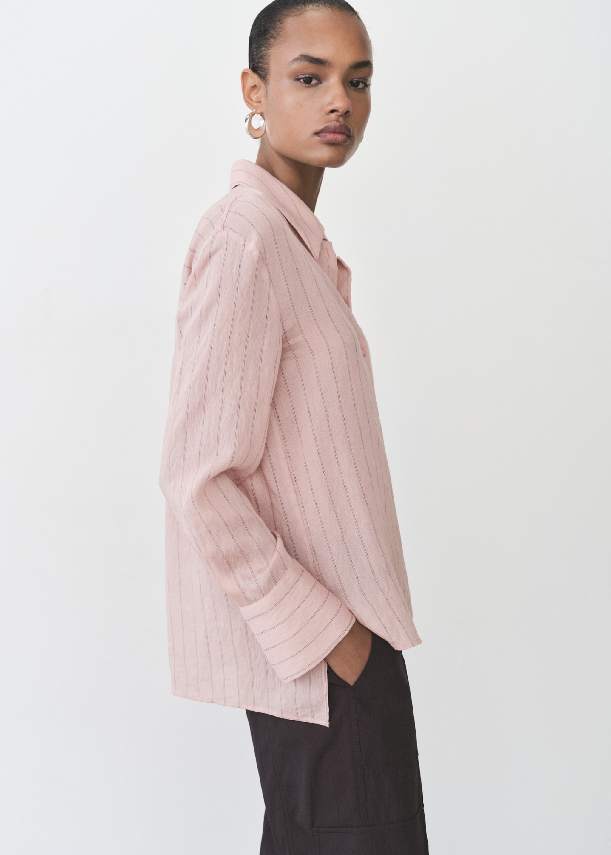 Stripe-print shirt - Medium plane