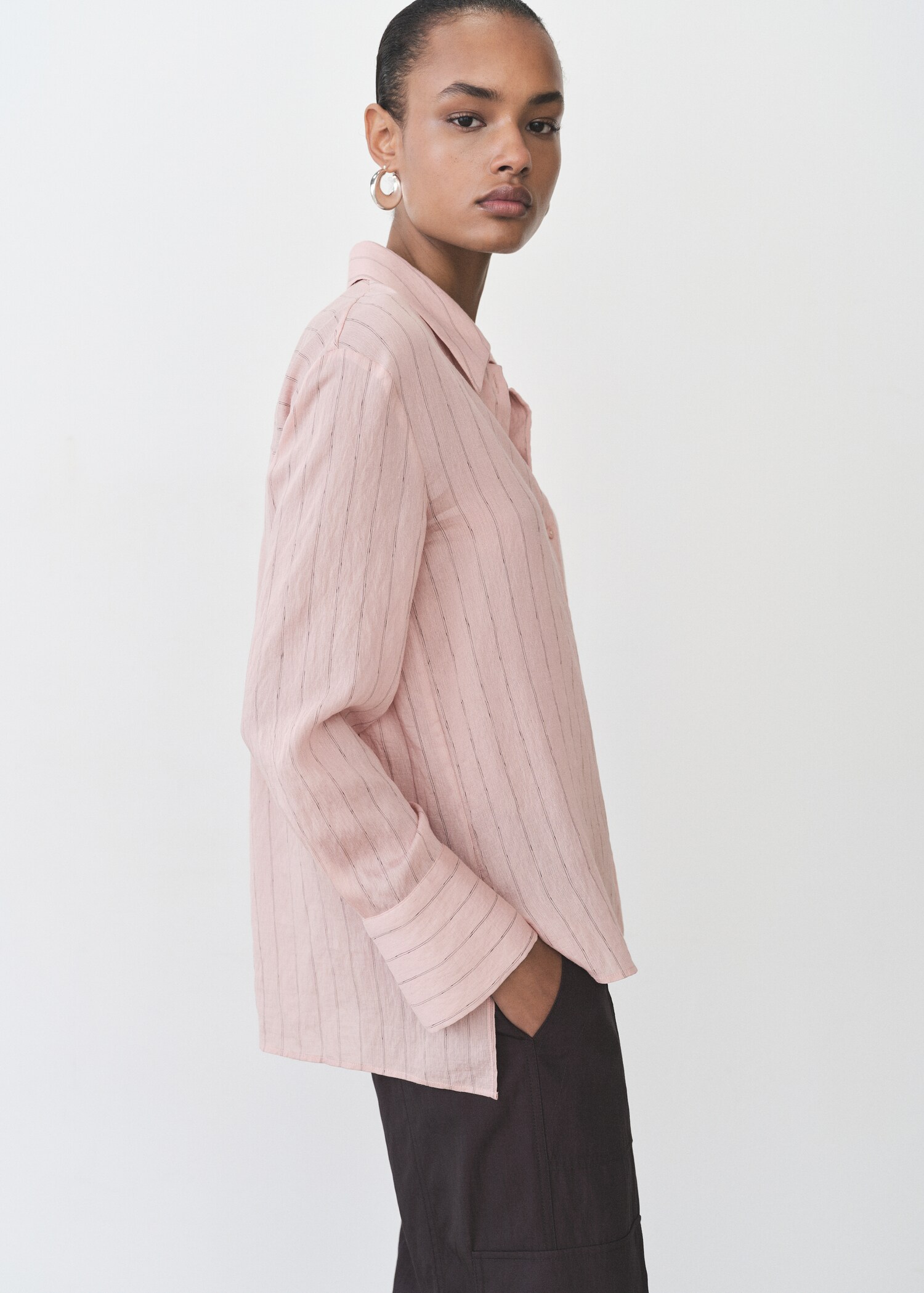 Stripe-print shirt - Medium plane