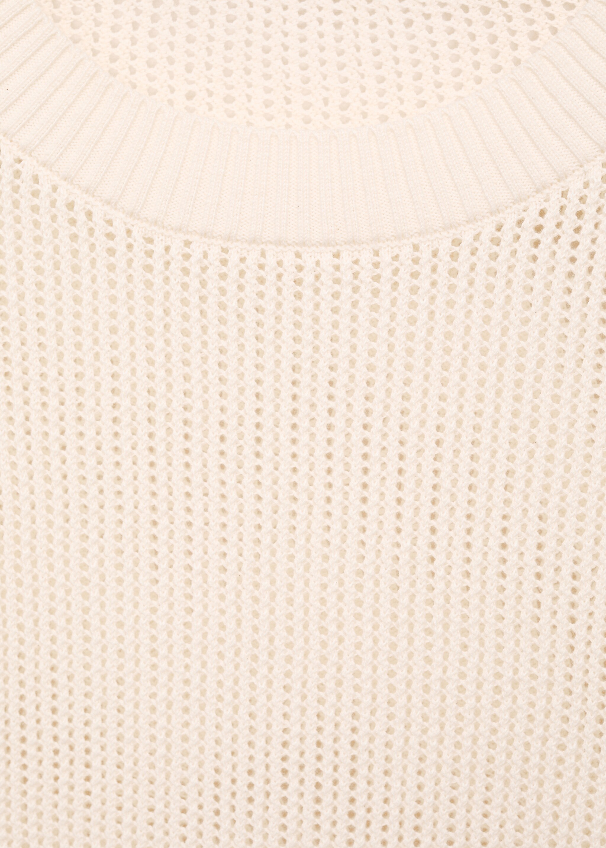 Short-sleeved openwork knitted sweater - Details of the article 8