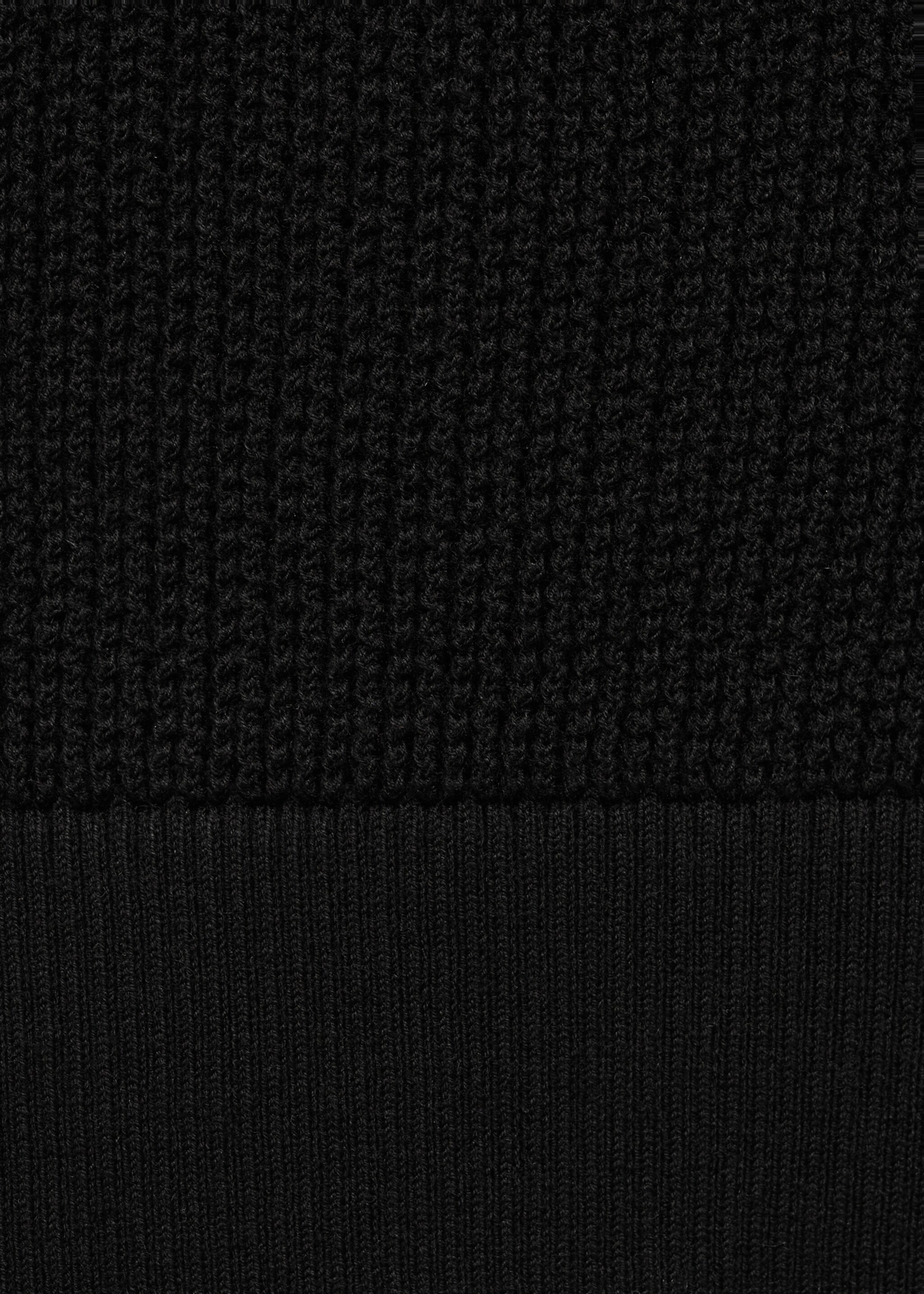 Short-sleeved openwork knitted sweater - Details of the article 0