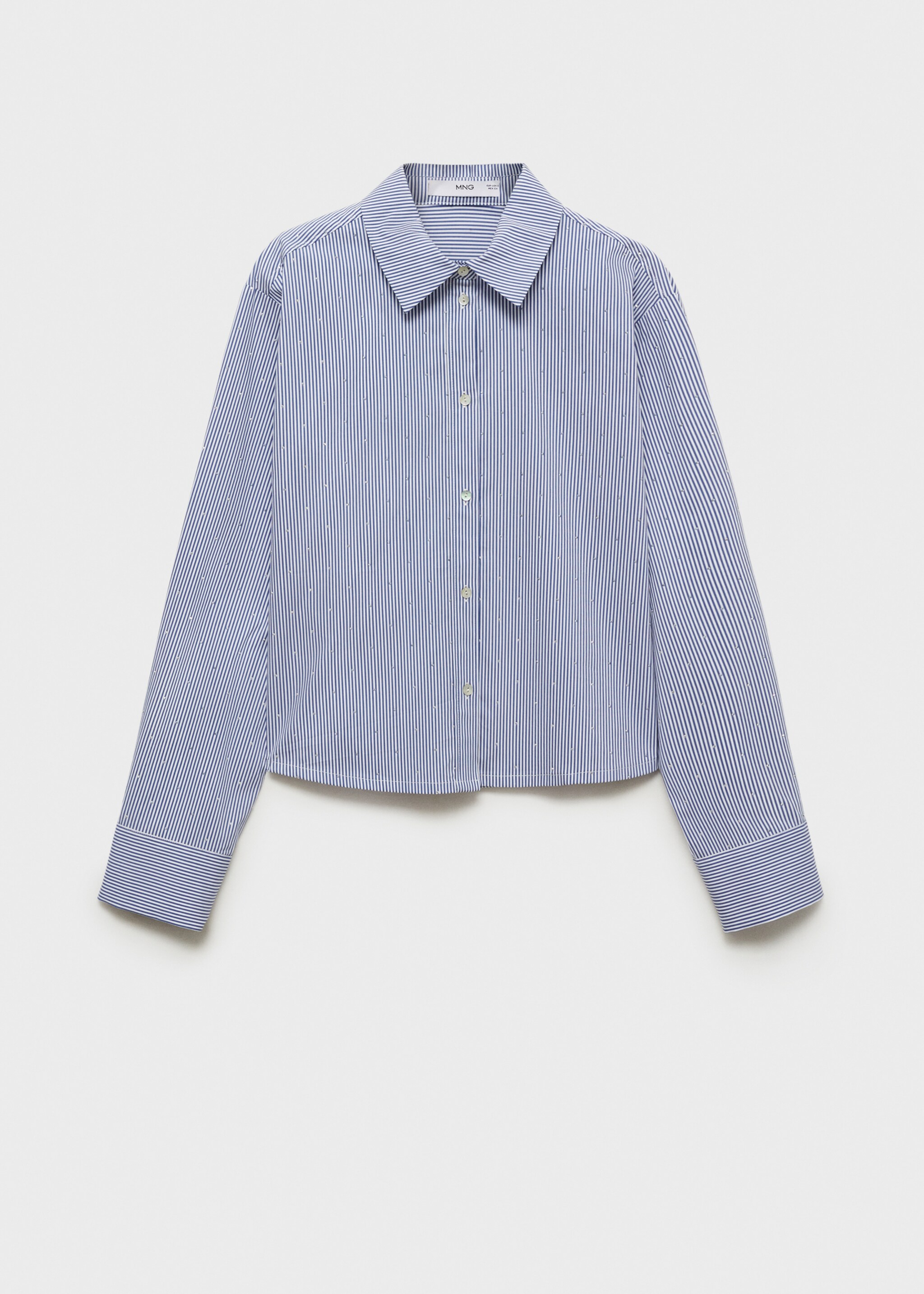 Striped shirt with rhinestone detail - Article without model