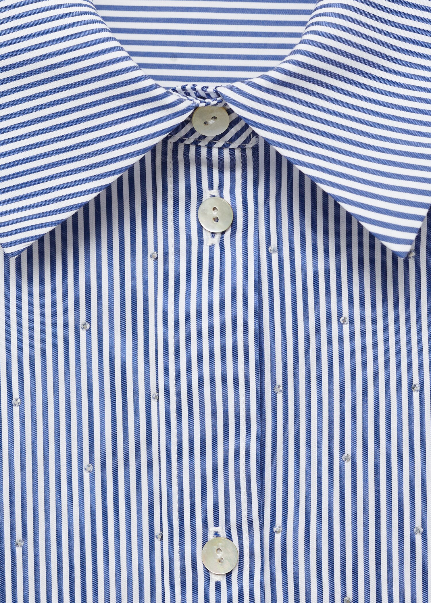 Camicia a righe con dettagli strass - Dettaglio dell'articolo 8