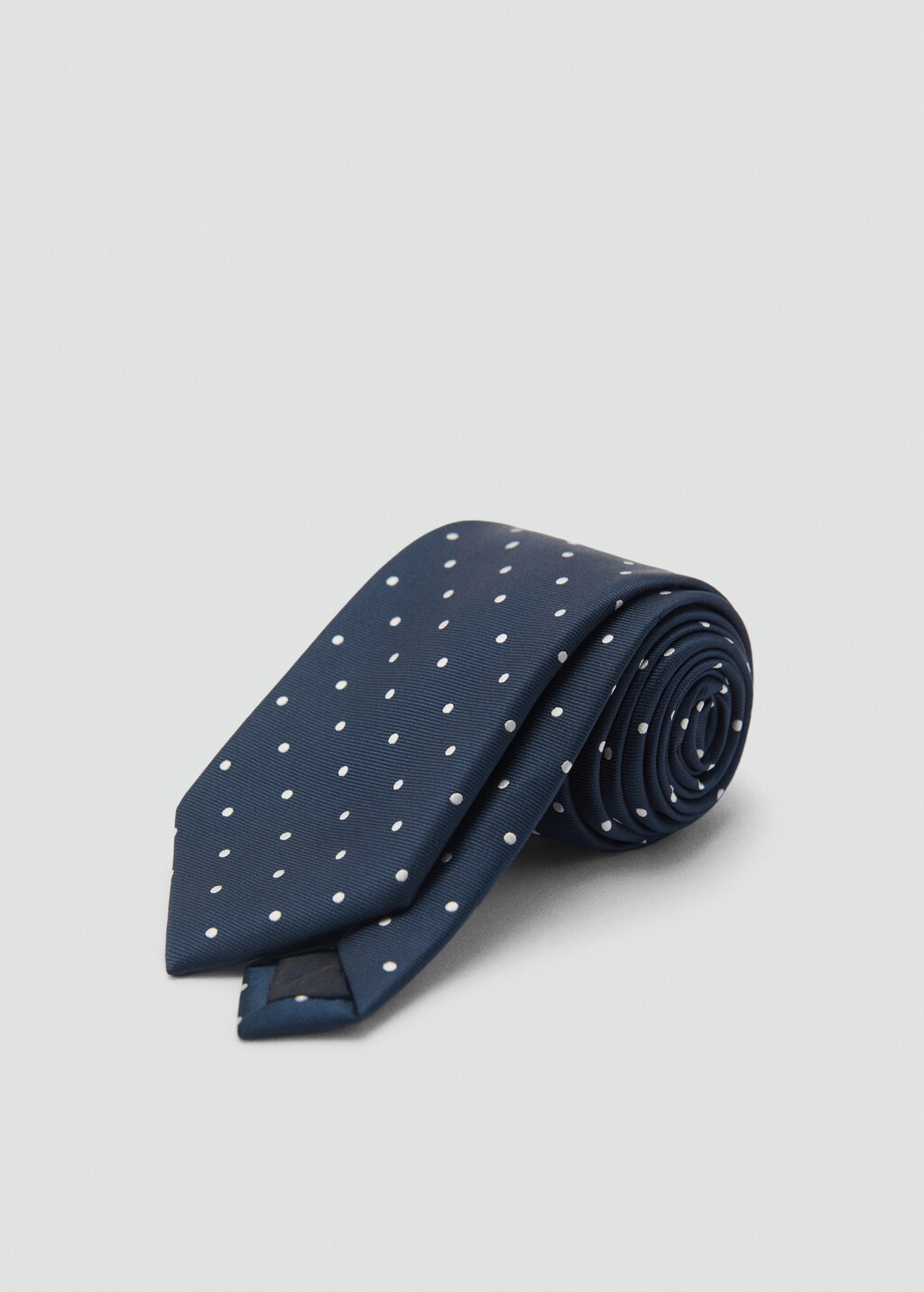 polka dotted tie