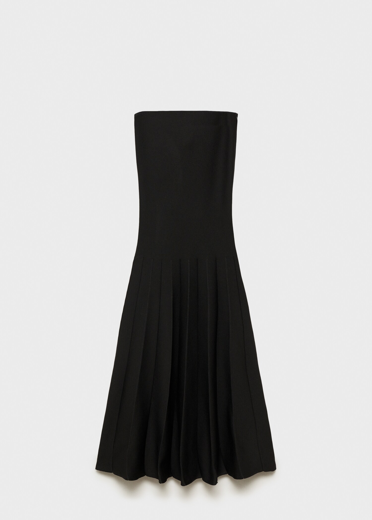 Schulterfreies A-Linien-Strickkleid - Artikel ohne Model