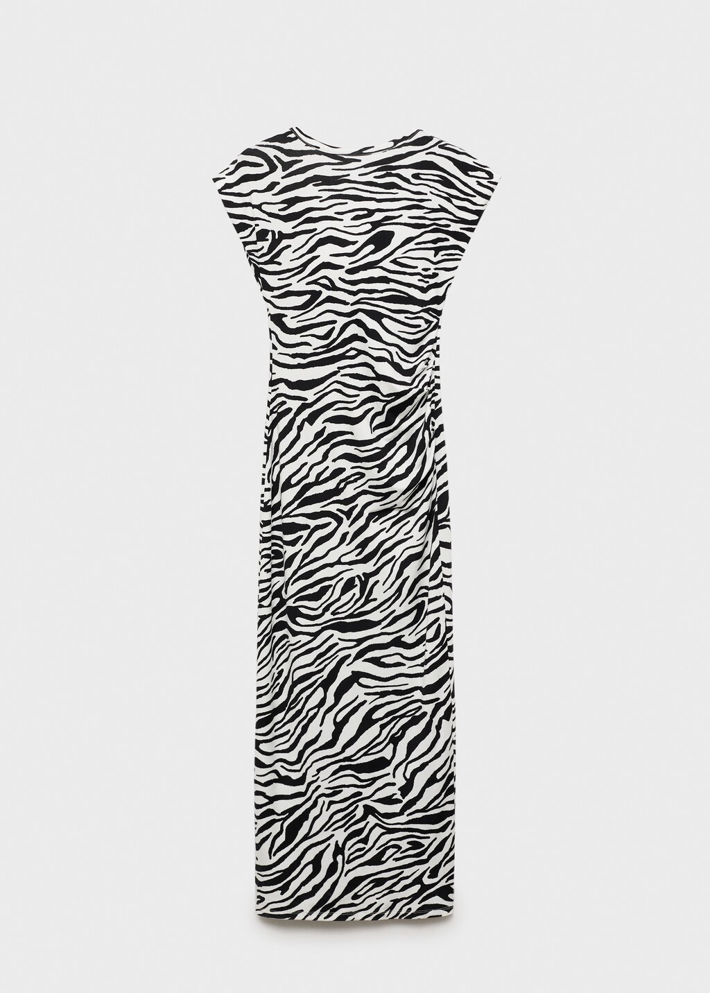 Zebra-print fitted midi-dress - image 5