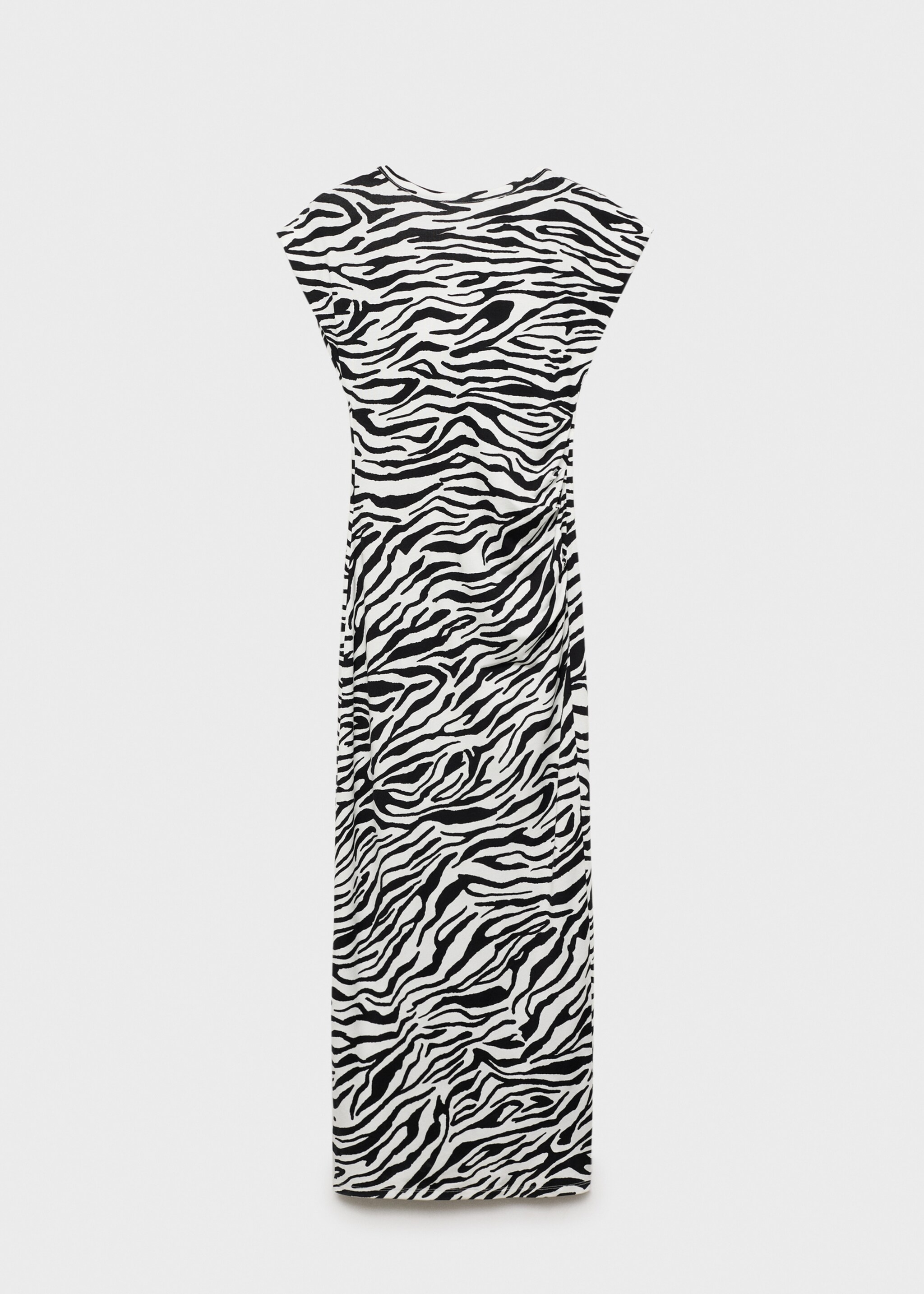 Zebra-print fitted midi-dress - Article without model