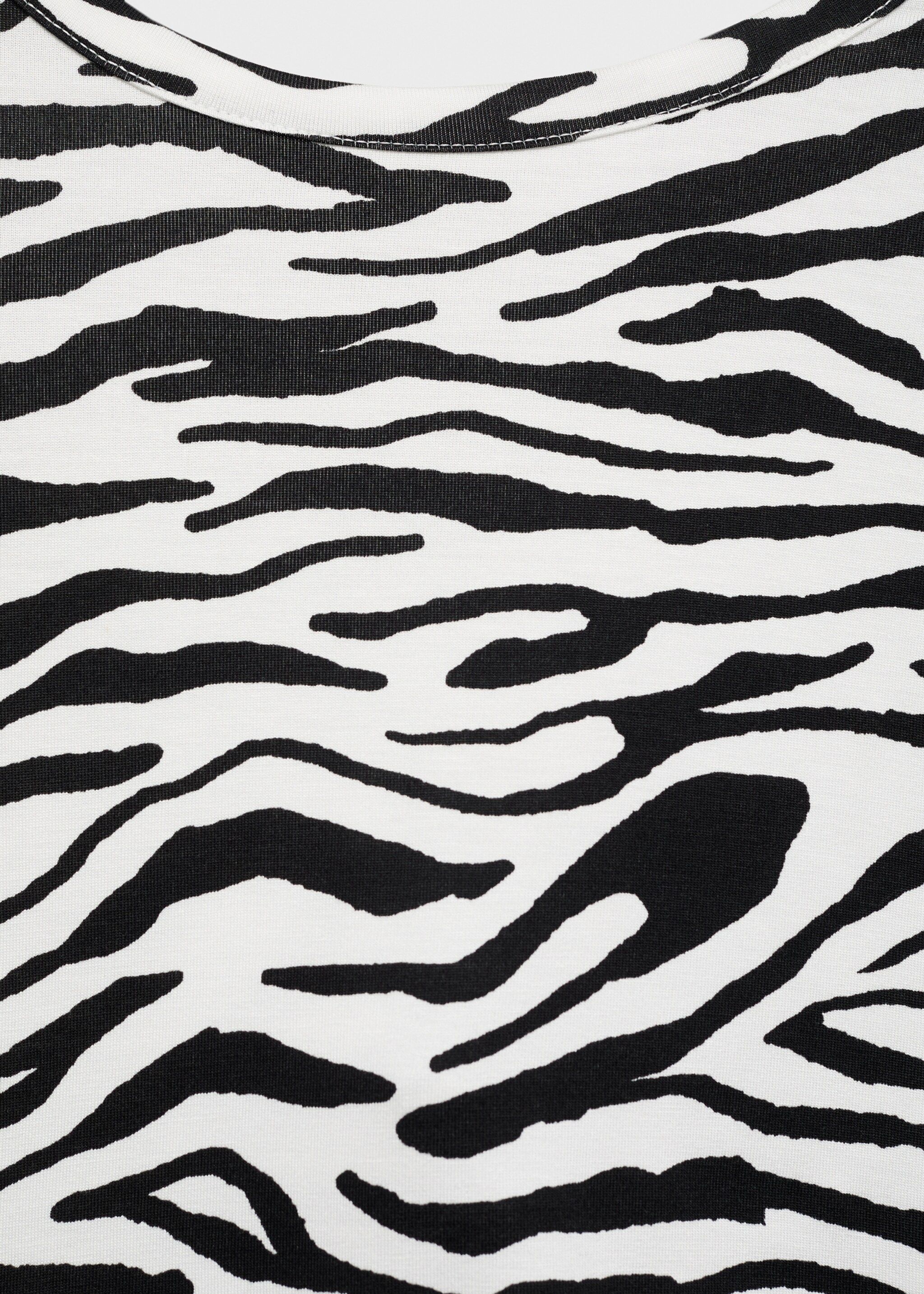 Zebra-print fitted midi-dress - Details of the article 8