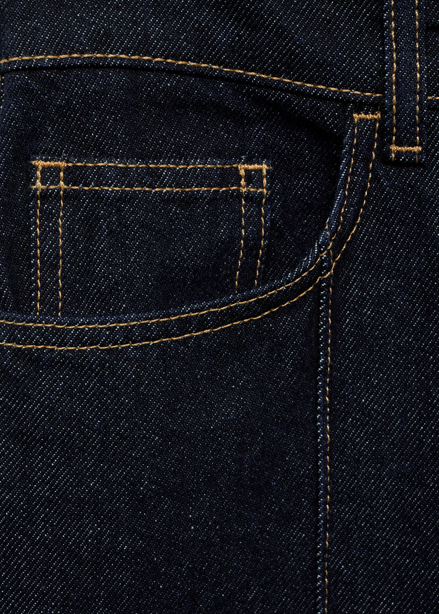 Wide-leg cropped jeans with seam detail - Details of the article 0