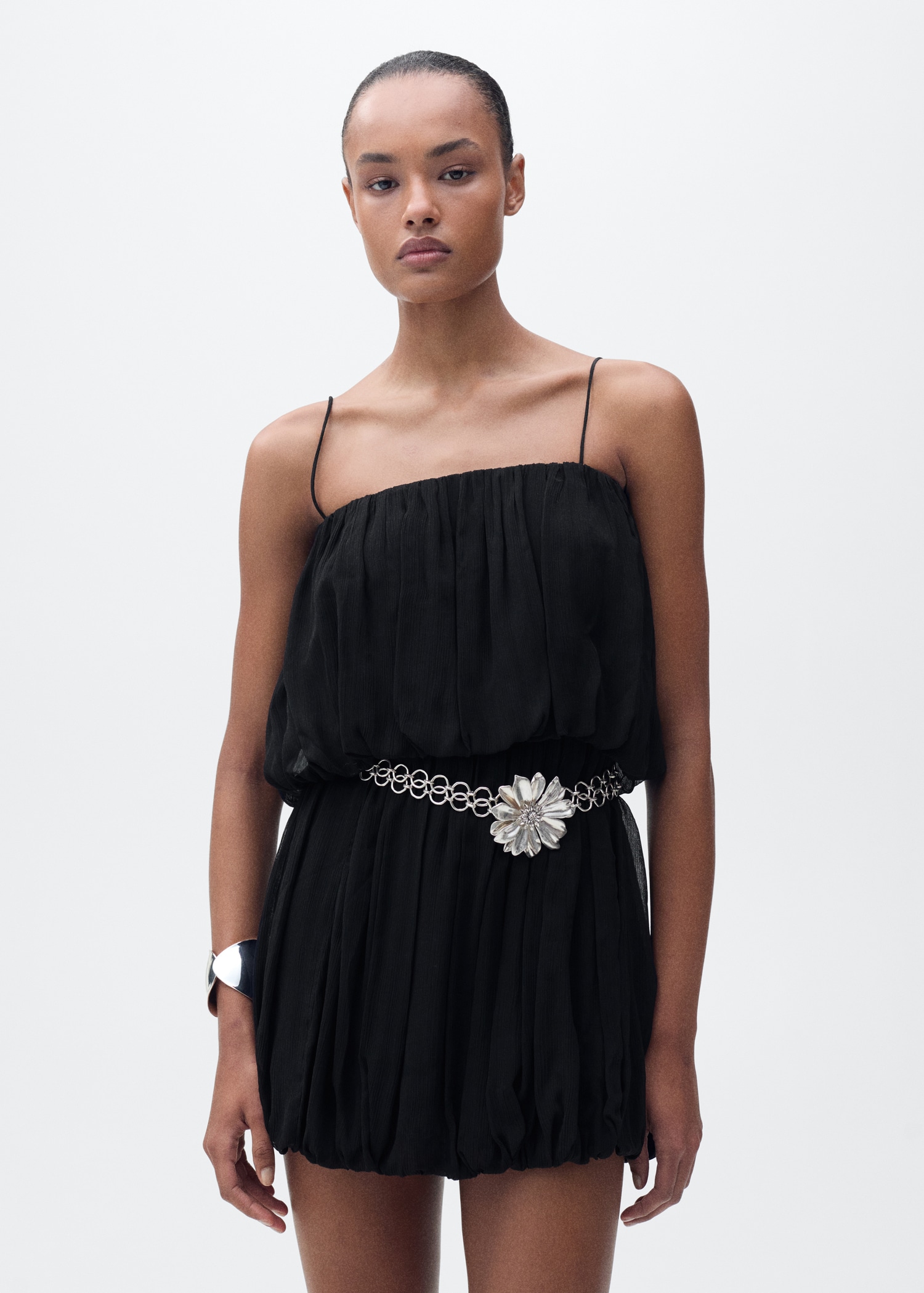 Gathered balloon dress - Medium plane