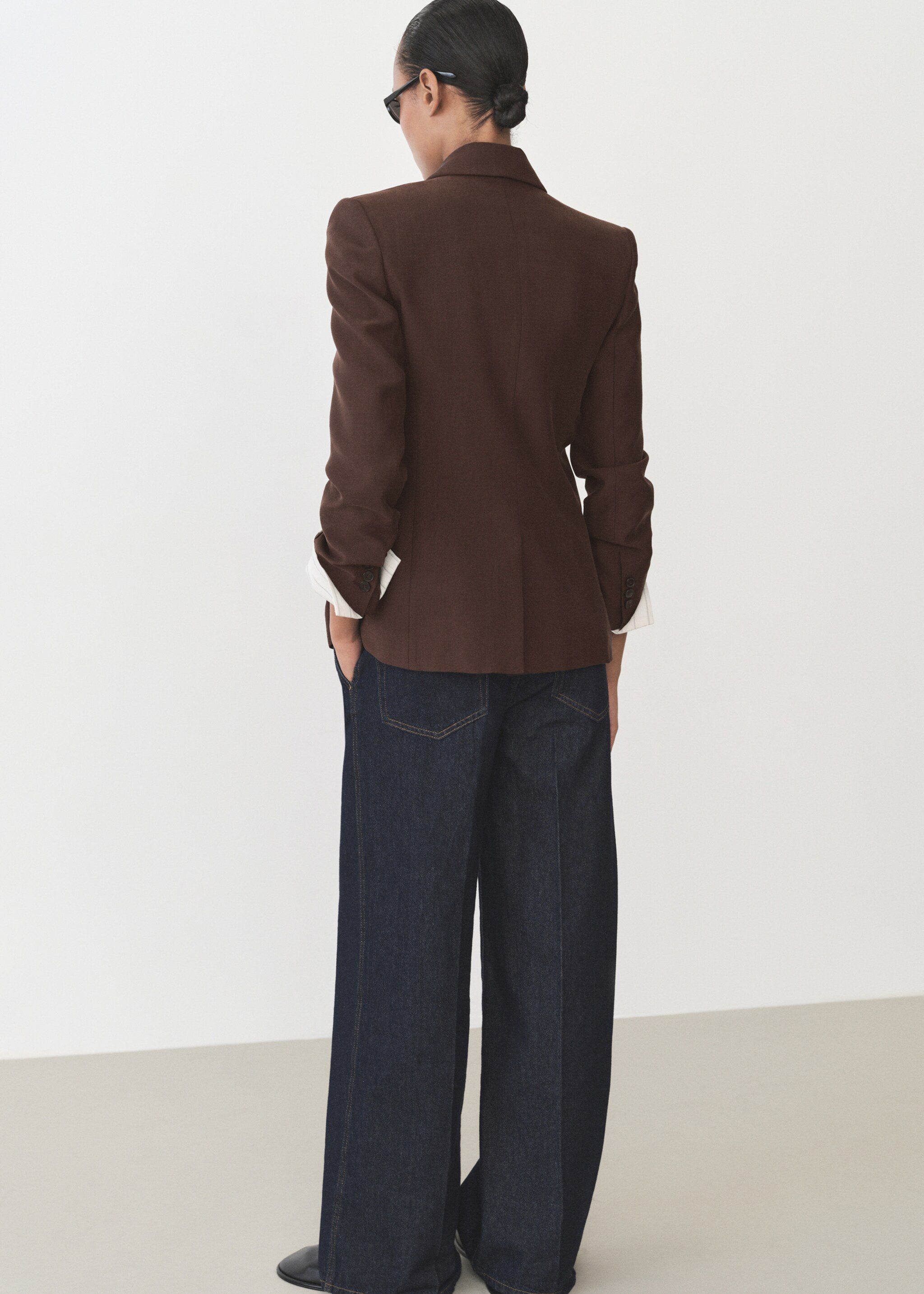 Fitted lyocell jacket - Reverse of the article