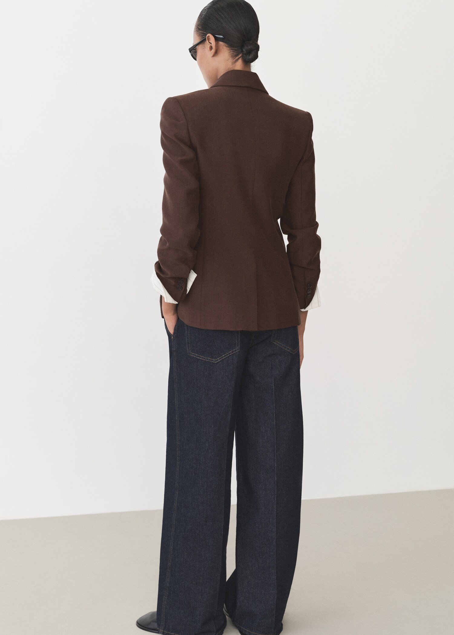 Blazer lyocell entallada - Reverso del artículo