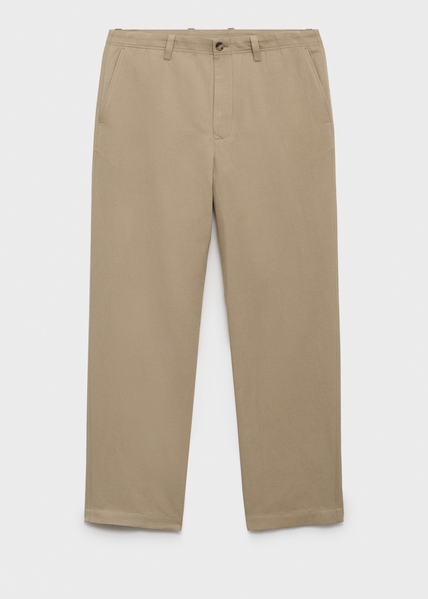 Regular-fit broek van een linnenblend - Artikel zonder model