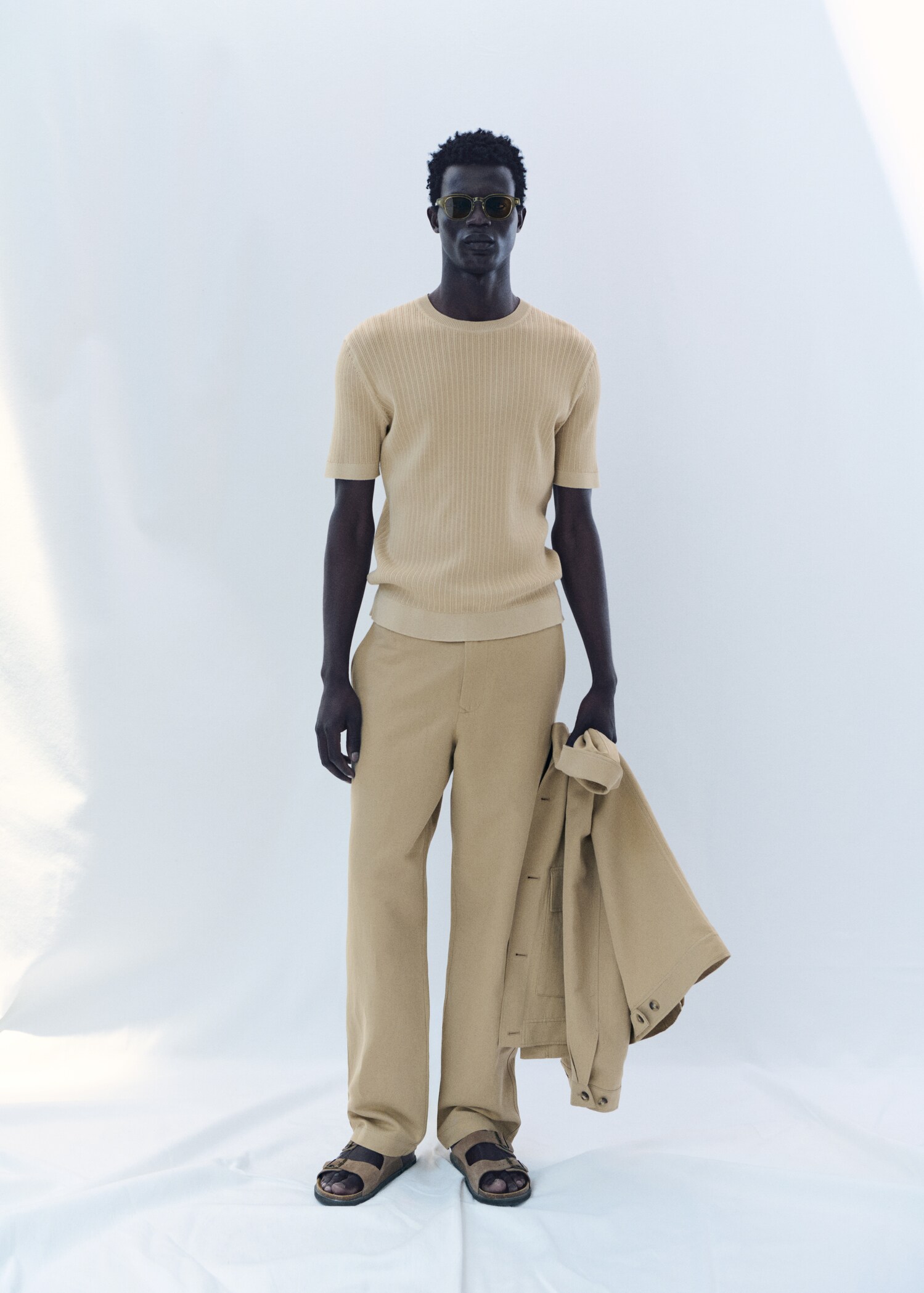 Regular-fit broek van een linnenblend - Detail van het artikel 3