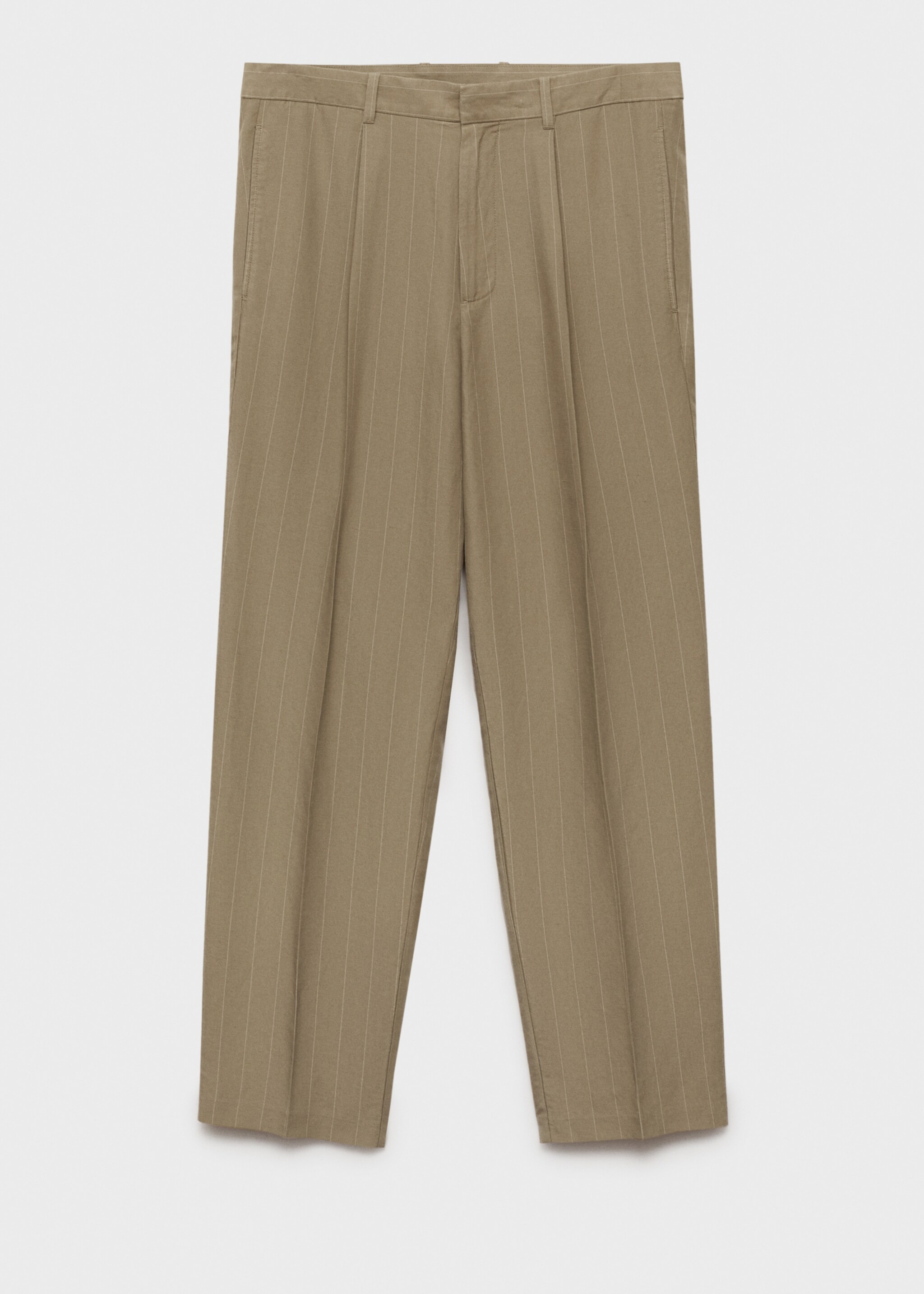Pinstripe linen trousers - Article without model