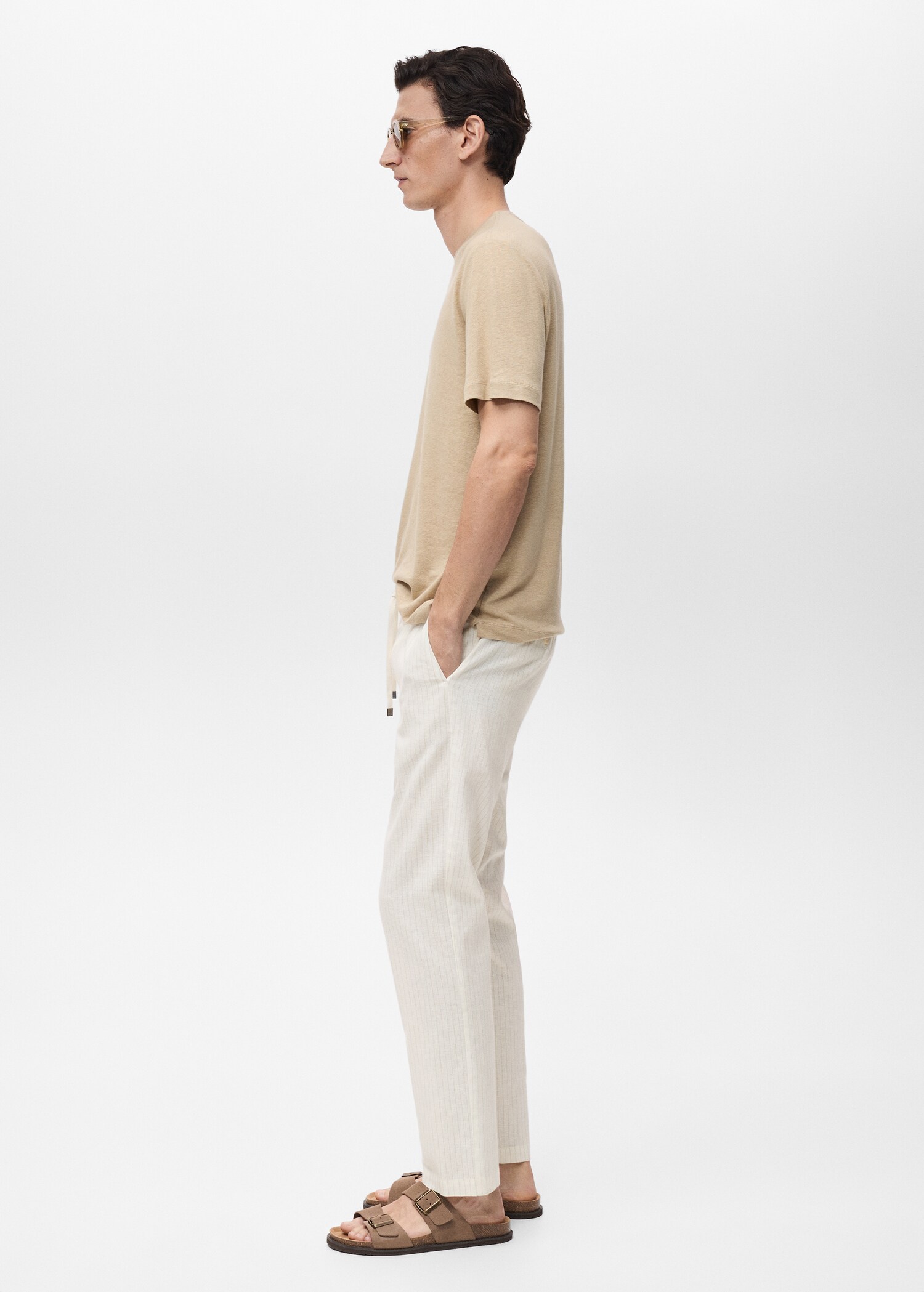 Pantalon lin fines rayures - Détail de l'article 2
