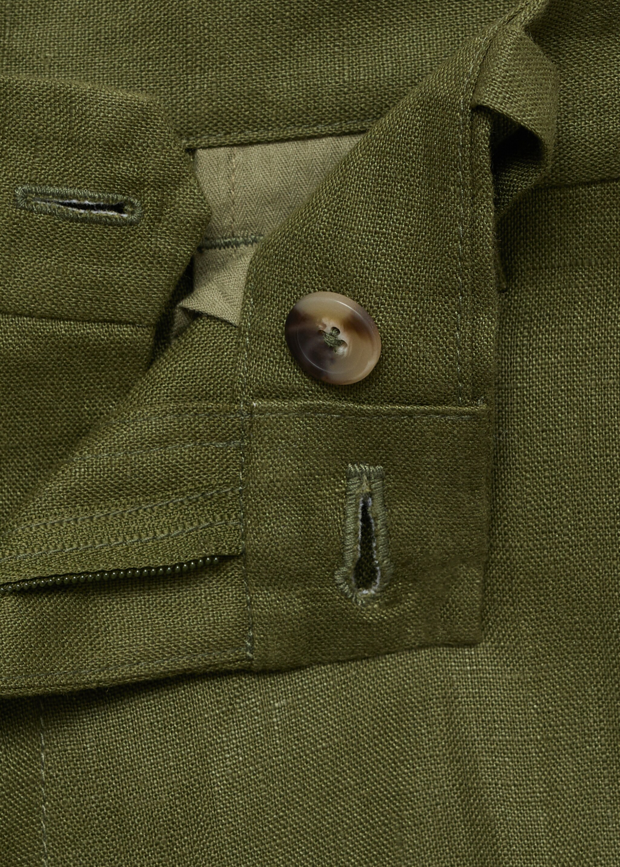 Pantalón 100% lino regular fit - Detalle del artículo 8
