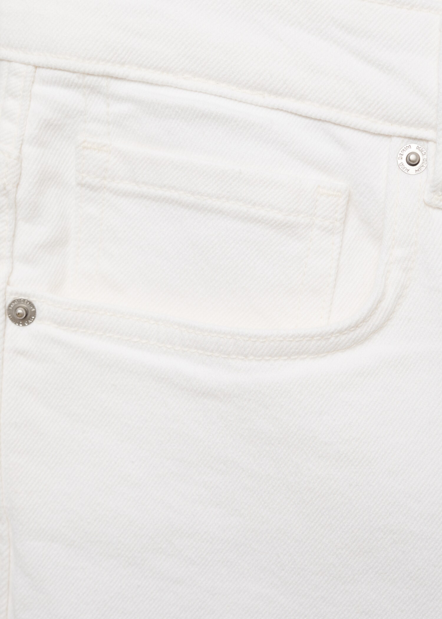 Slim-fit denim bermuda shorts - Details of the article 0