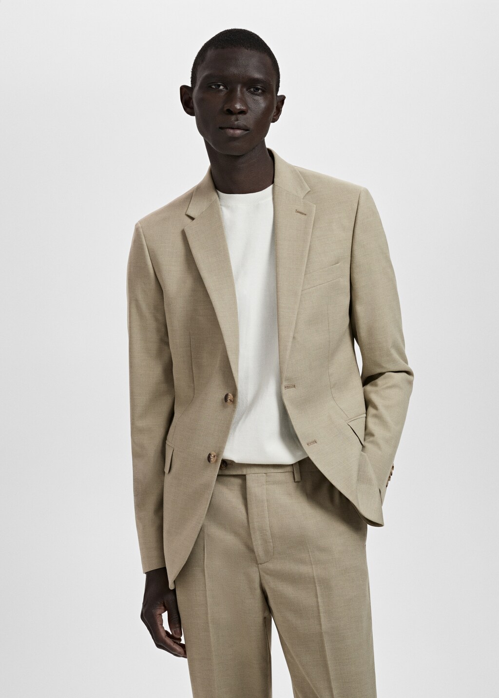 Milan slim-fit suit jacket - Men | MANGO Singapore