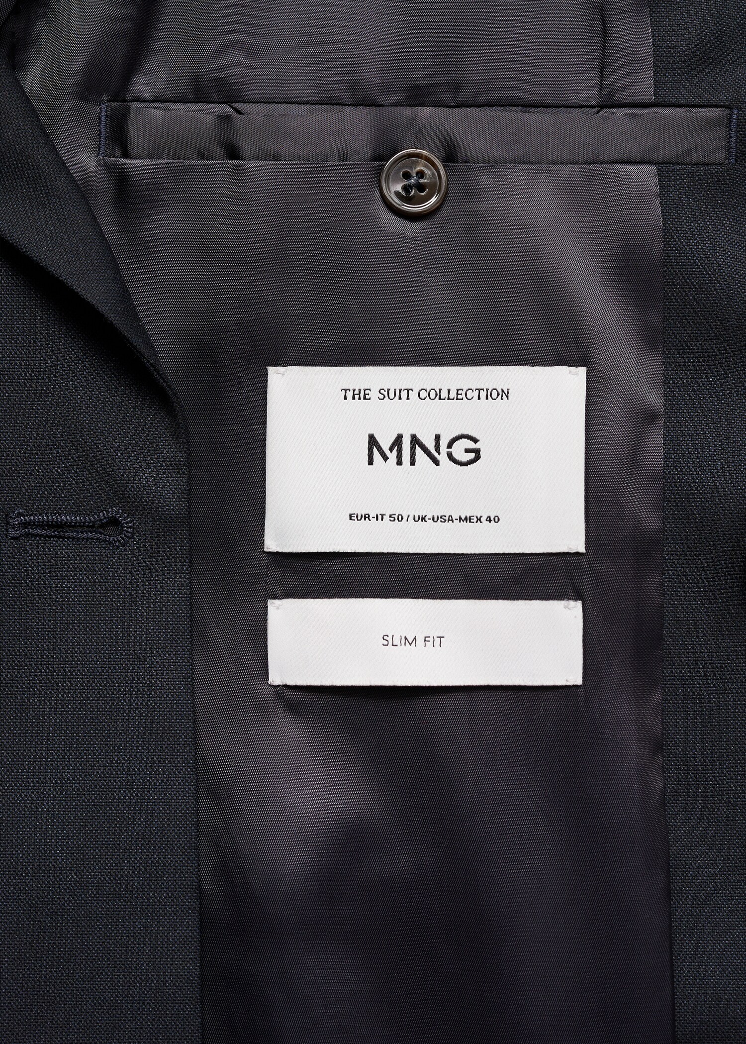 Monaco double-breasted slim-fit suit jacket - Details of the article 0
