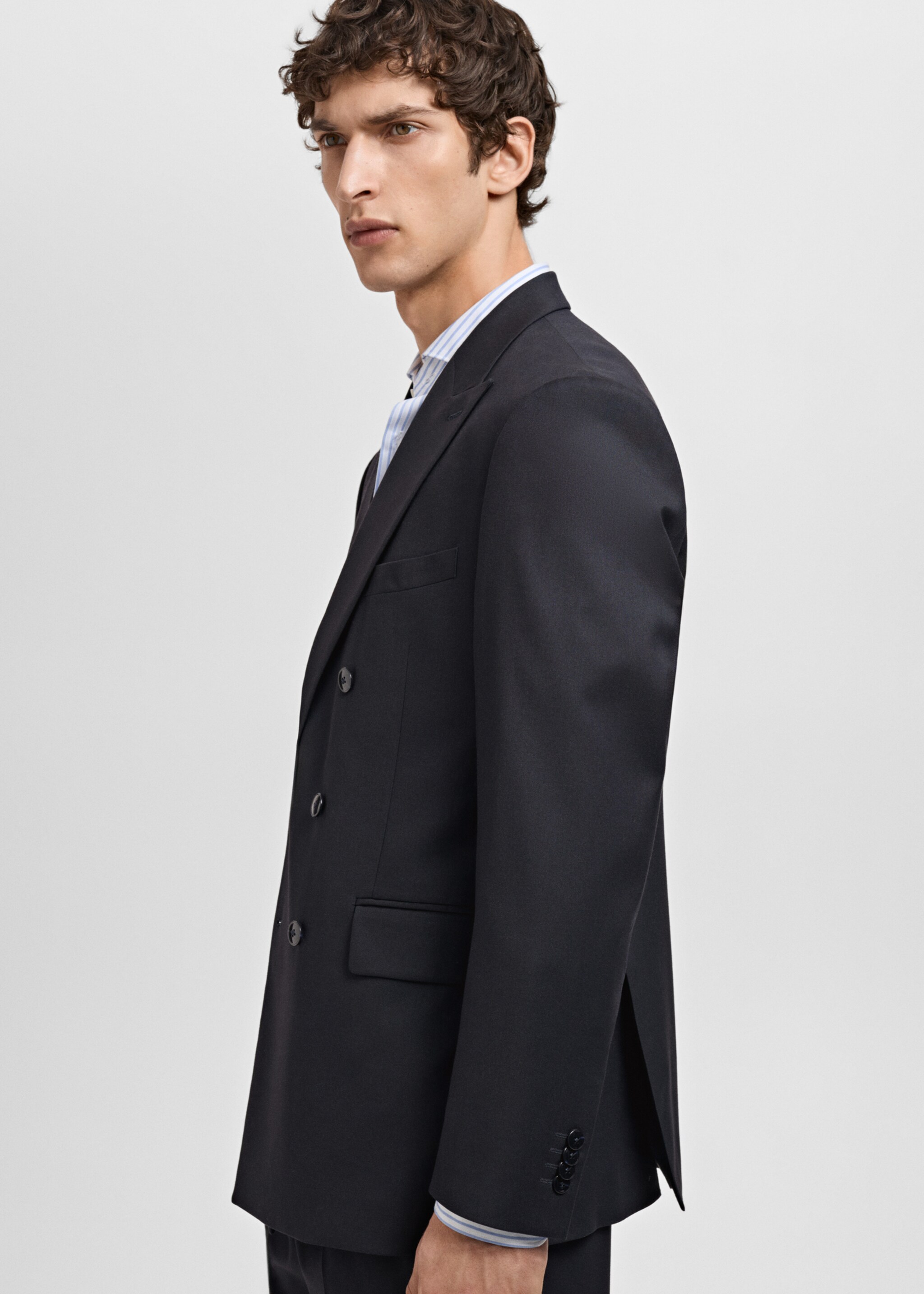 Zweireihiges Slim-Fit-Sakko Mónaco - Detail des Artikels 2
